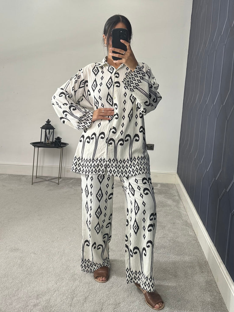 Printed 2 piece co ord set