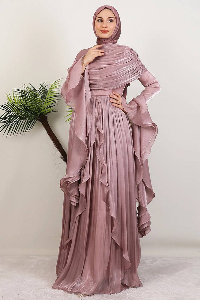Liyana Modest Dress (Blush)