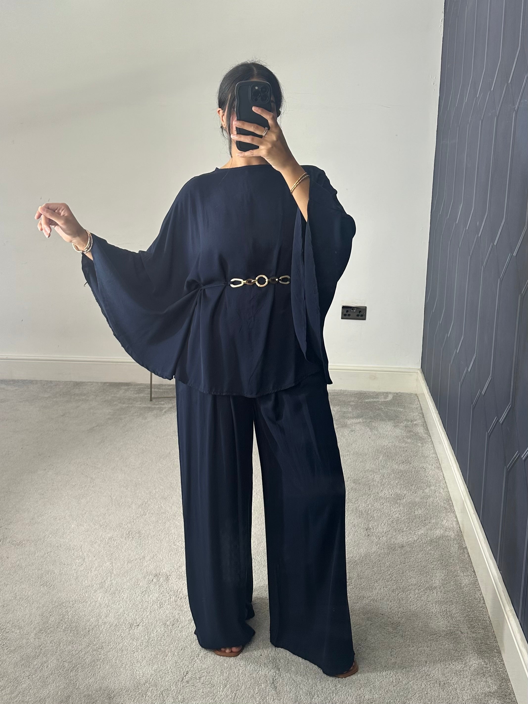 Aaira Poncho Style 2 piece co-ords