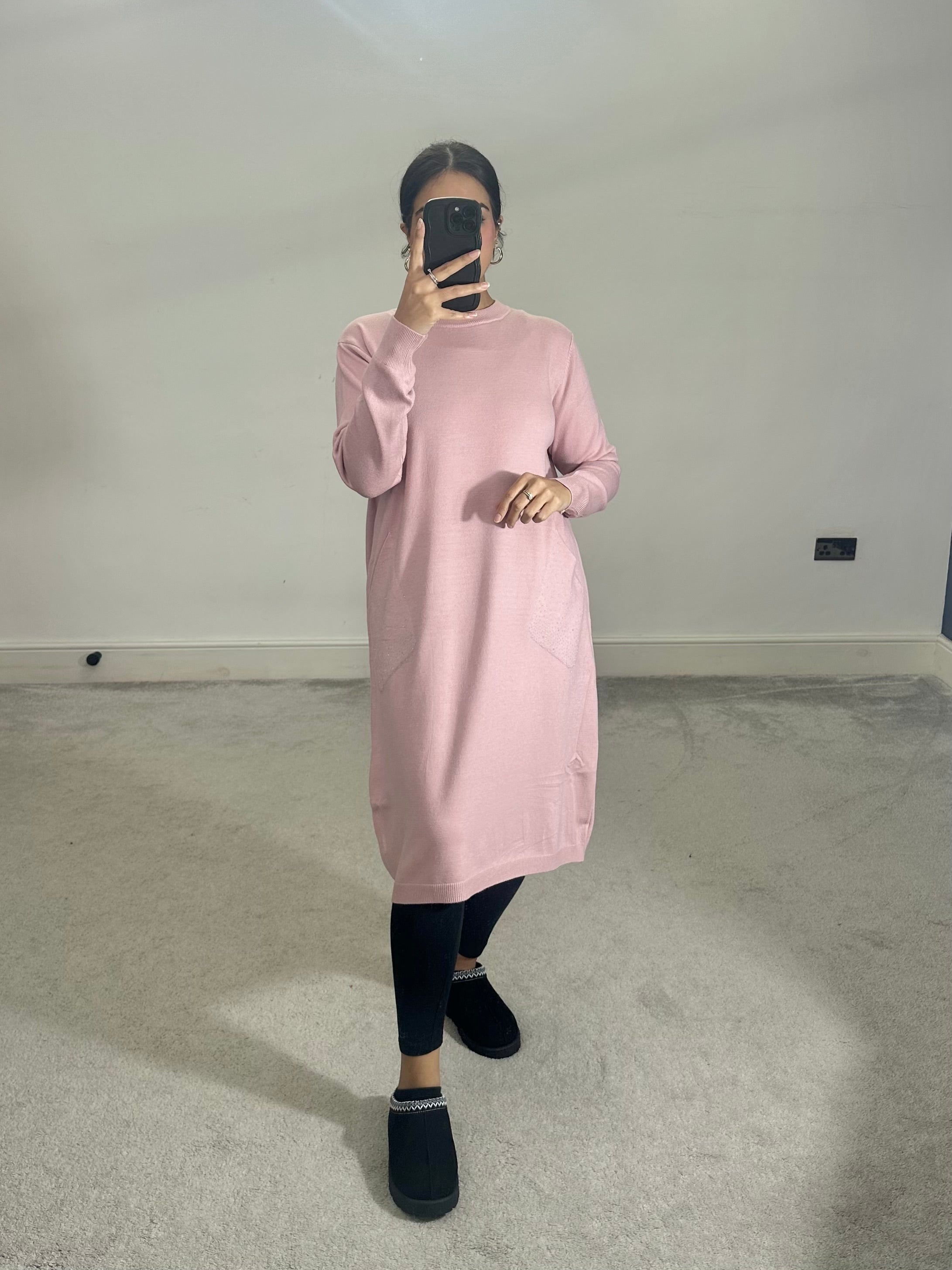 Areeba soft knit pocket dress