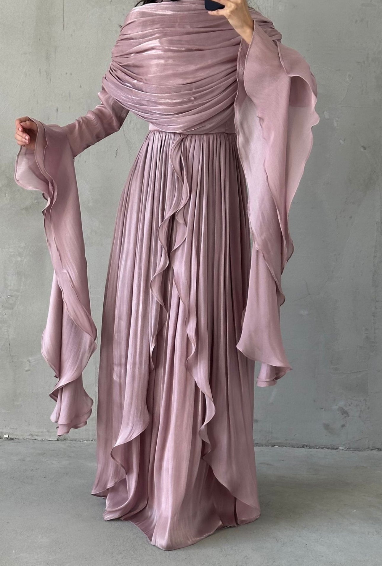 Liyana Modest Dress (Blush)