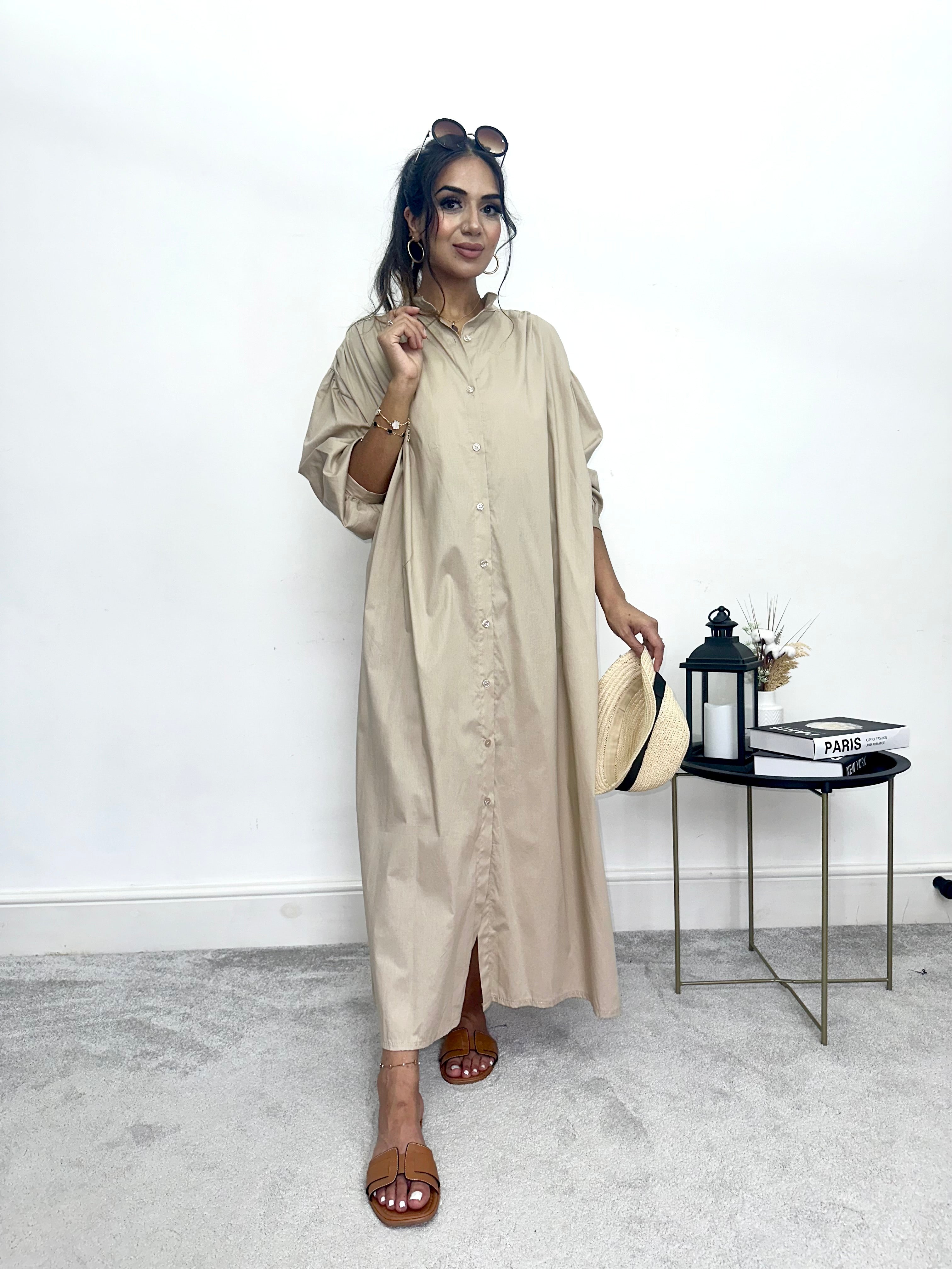 Summer Shirt Maxi Dress