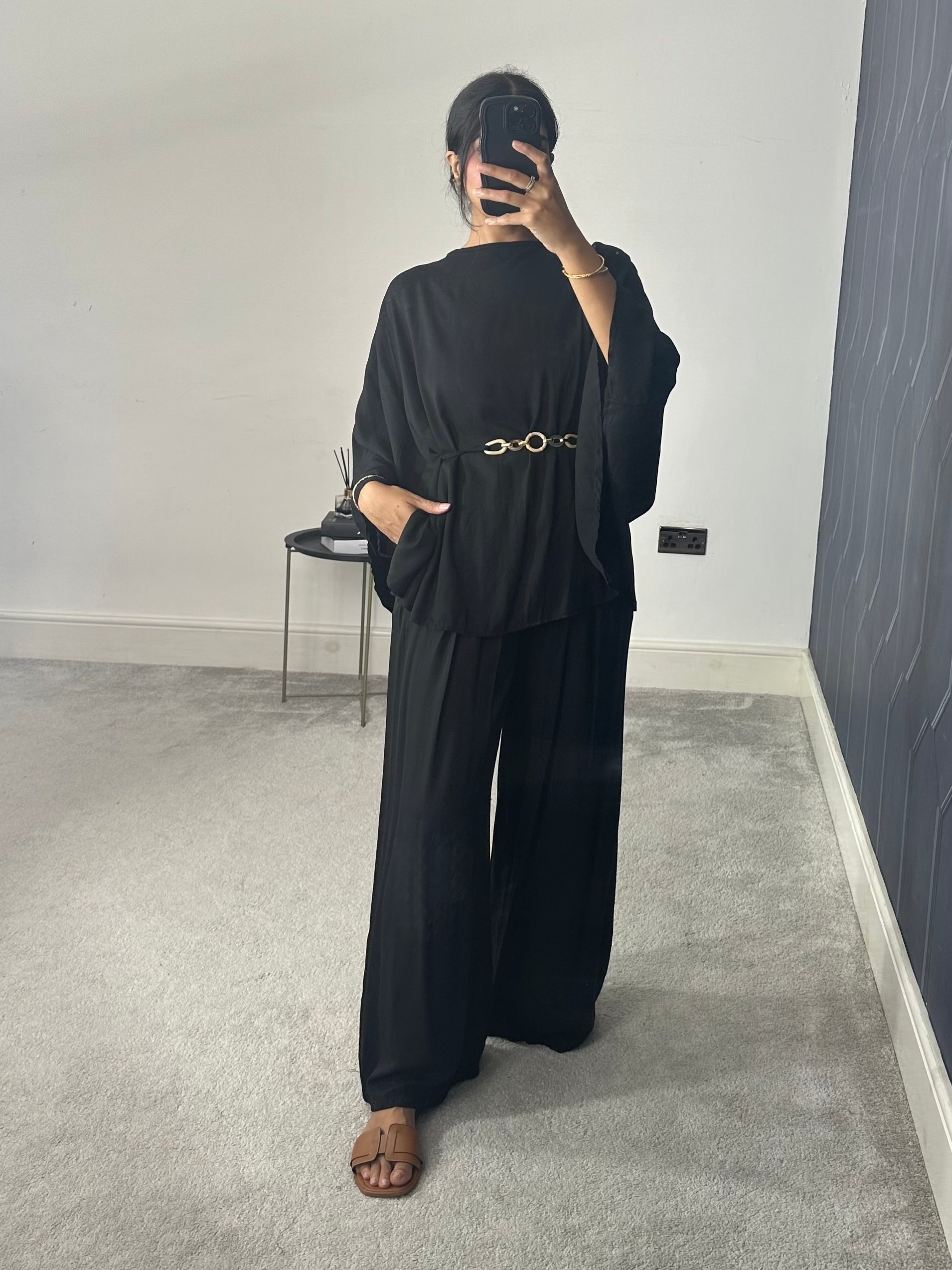 Aaira Poncho Style 2 piece co-ords