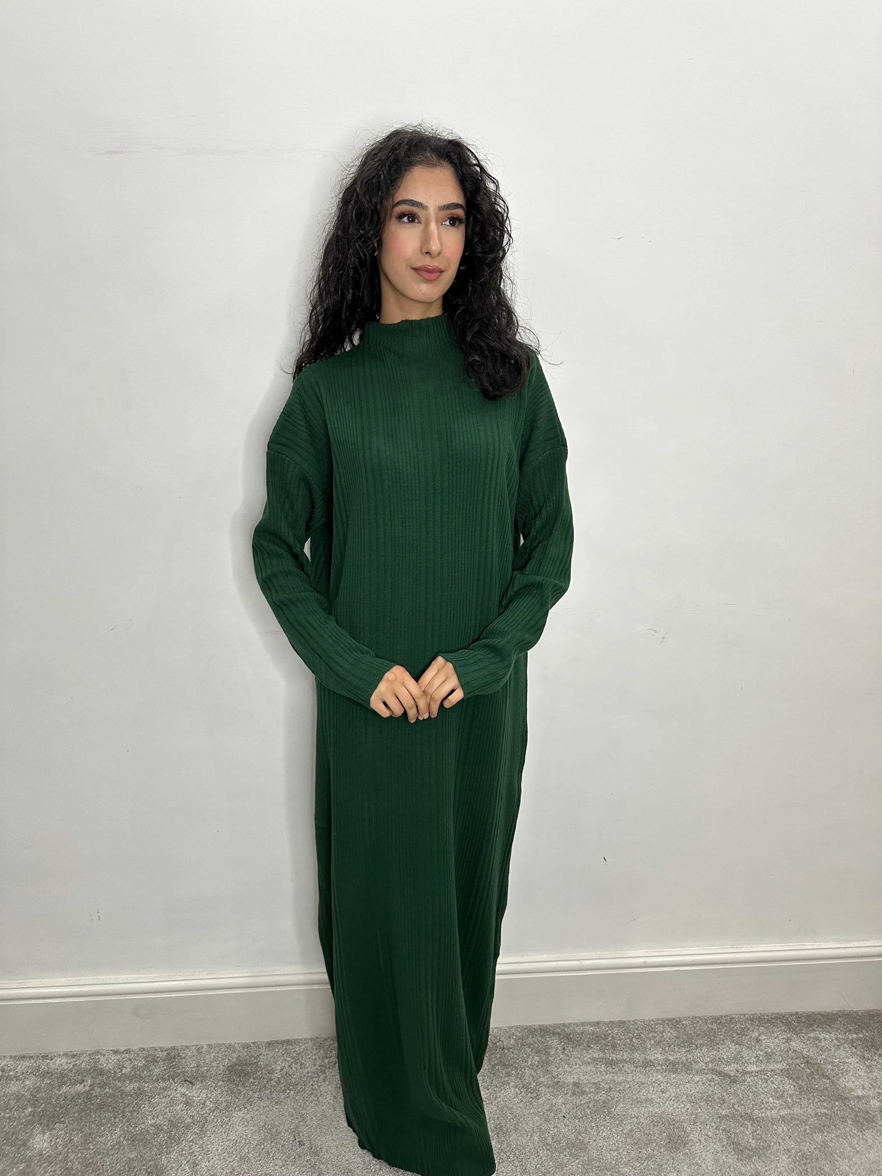 Hira Knitted Maxi Dress /Abaya