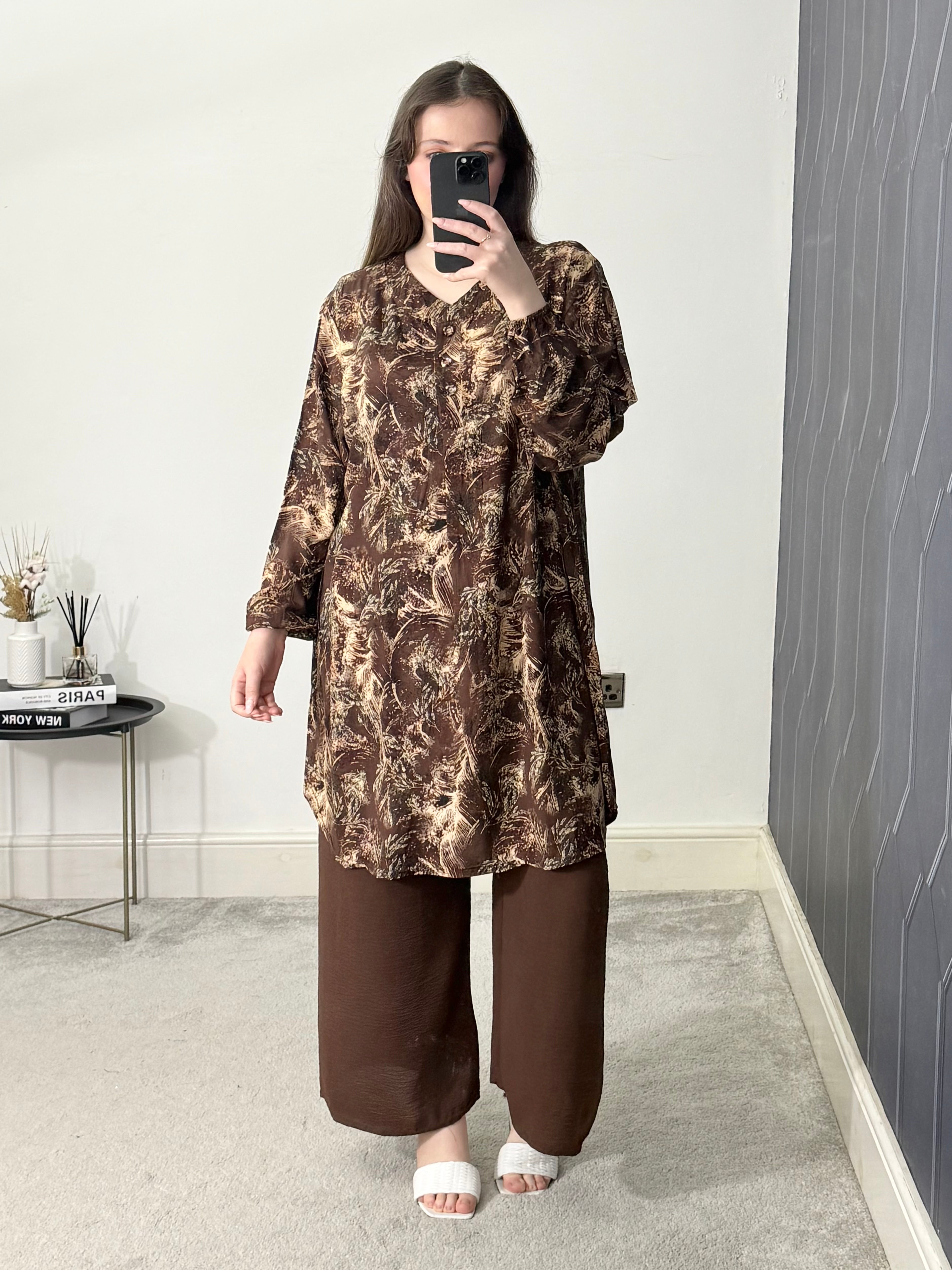 Printed 2 pieces co-ords set