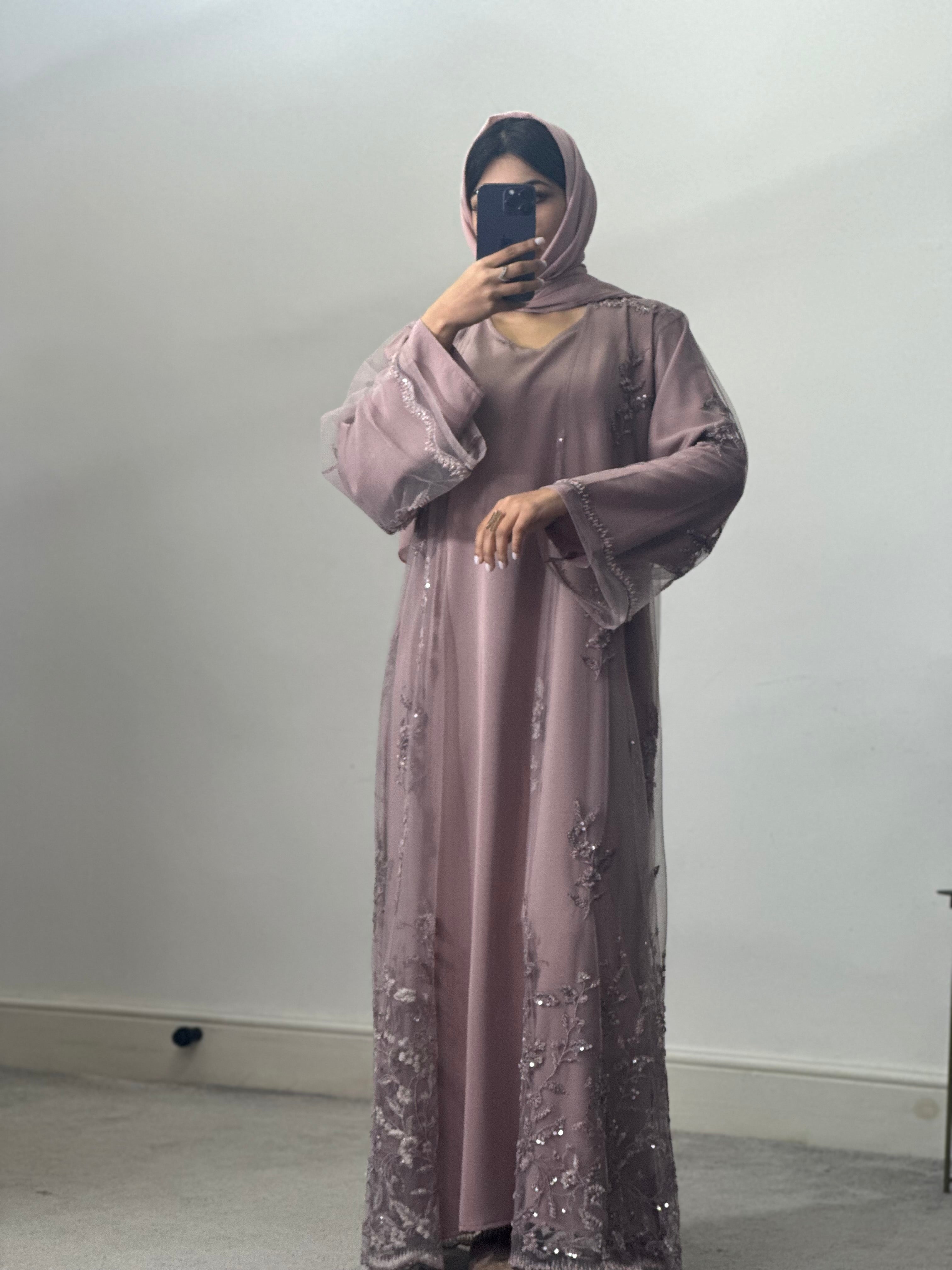 Amber 2 piece abaya set