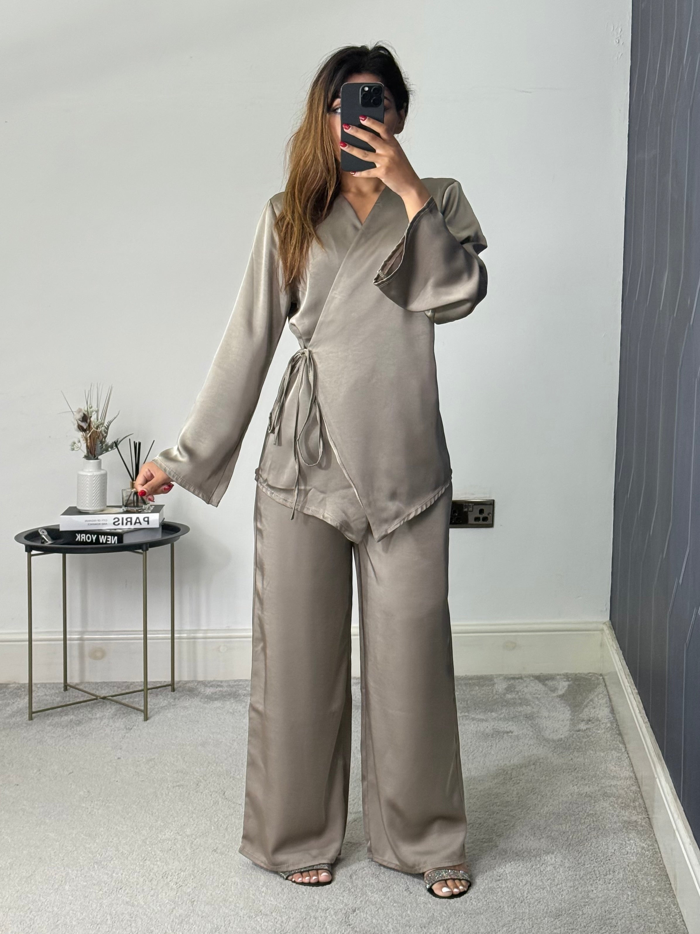 Husna Wrap style Co ord set