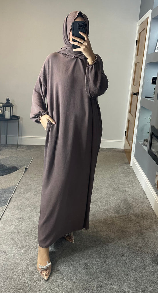 Aaira Instant Hijab Abaya With Pockets