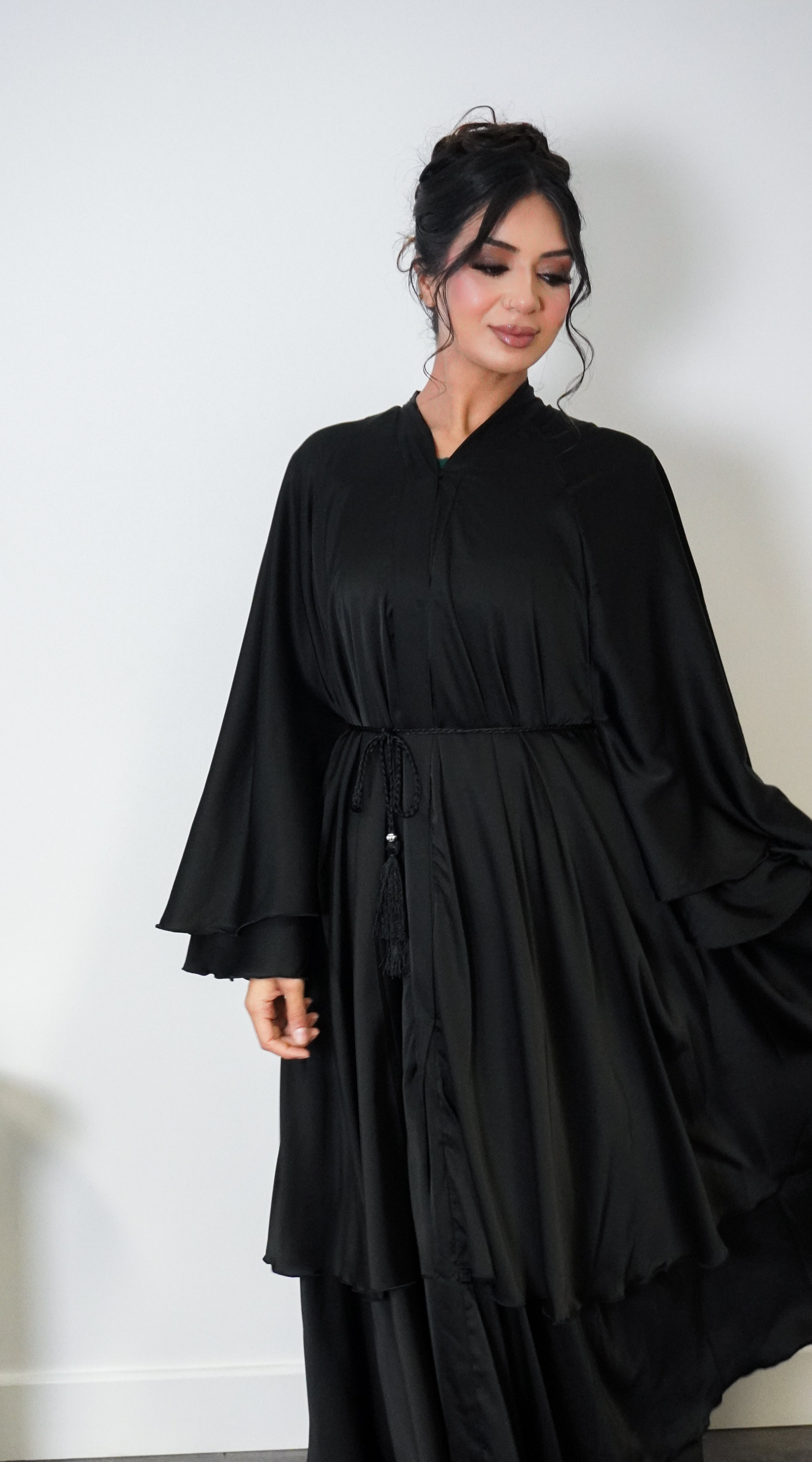 Layered Abaya (Black)