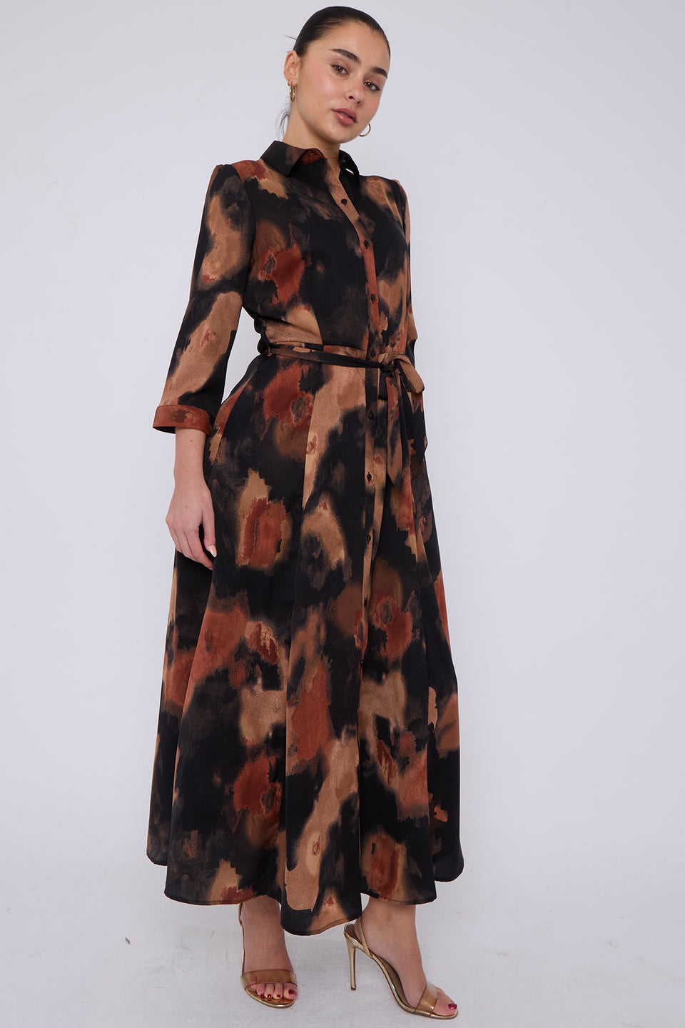 Mariyah Printed Shirt Dress