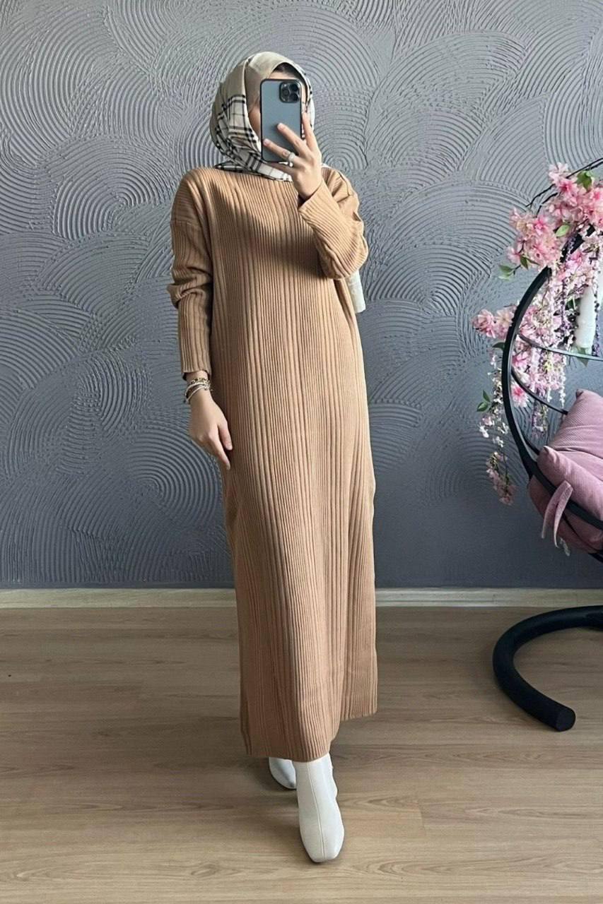 Hira Knitted Maxi Dress /Abaya