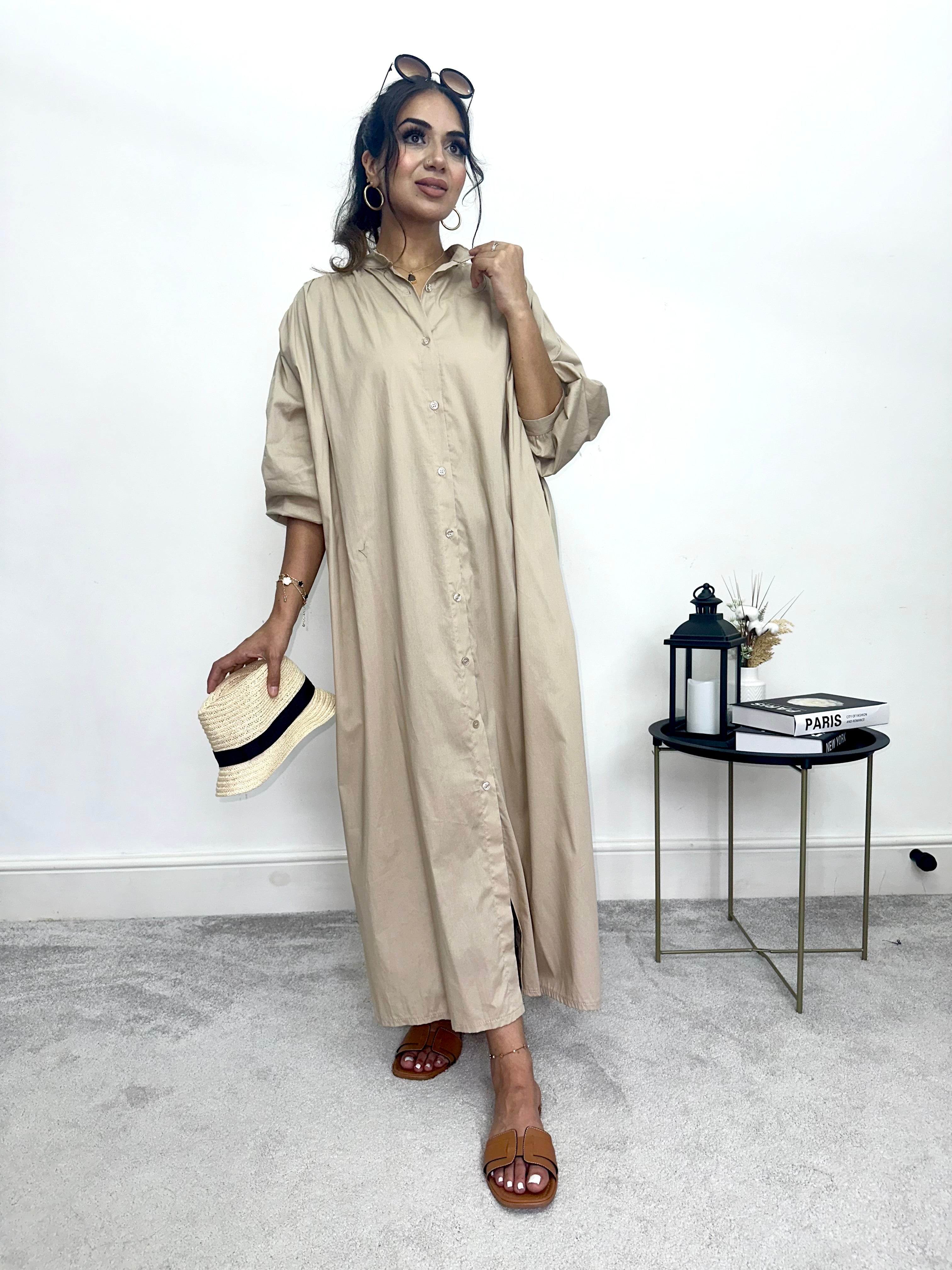 Summer Shirt Maxi Dress