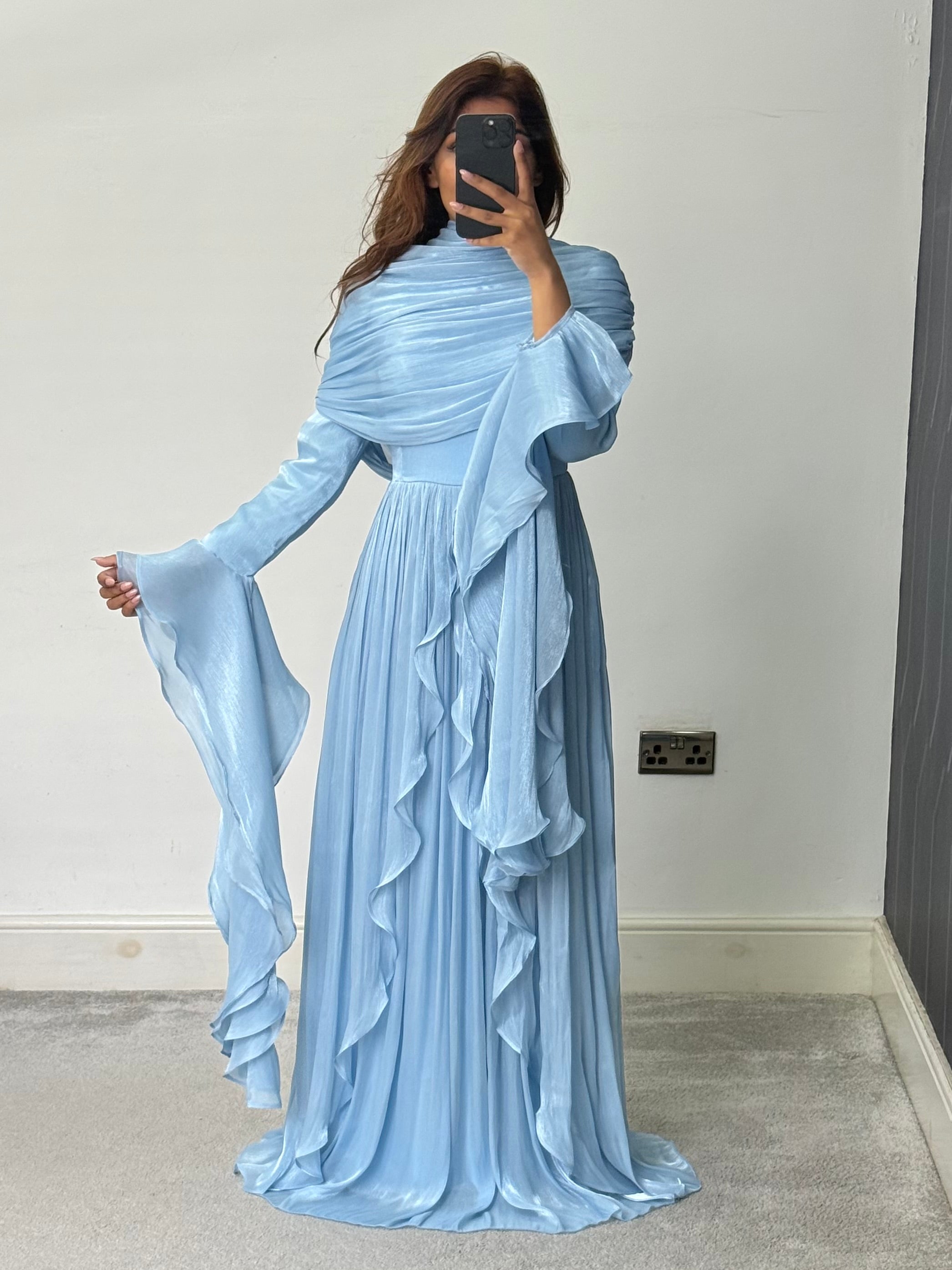 Liyana Modest Dress Blue