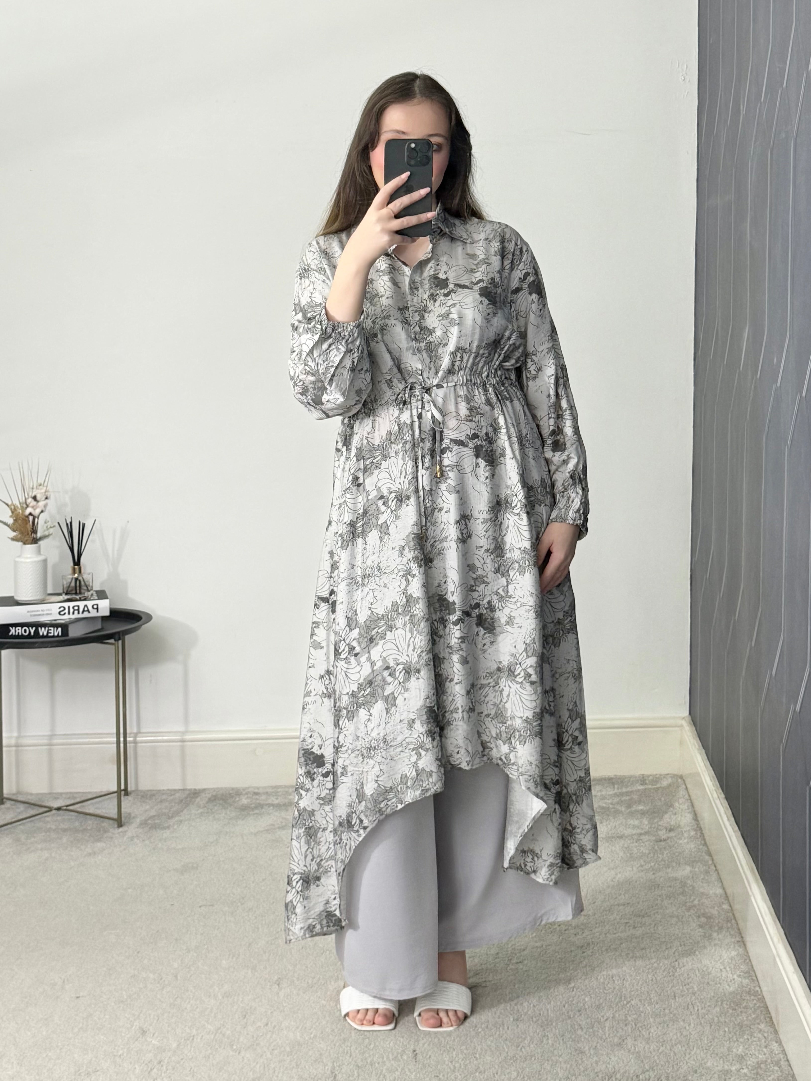 Printed hi low 2 piece co-ord set