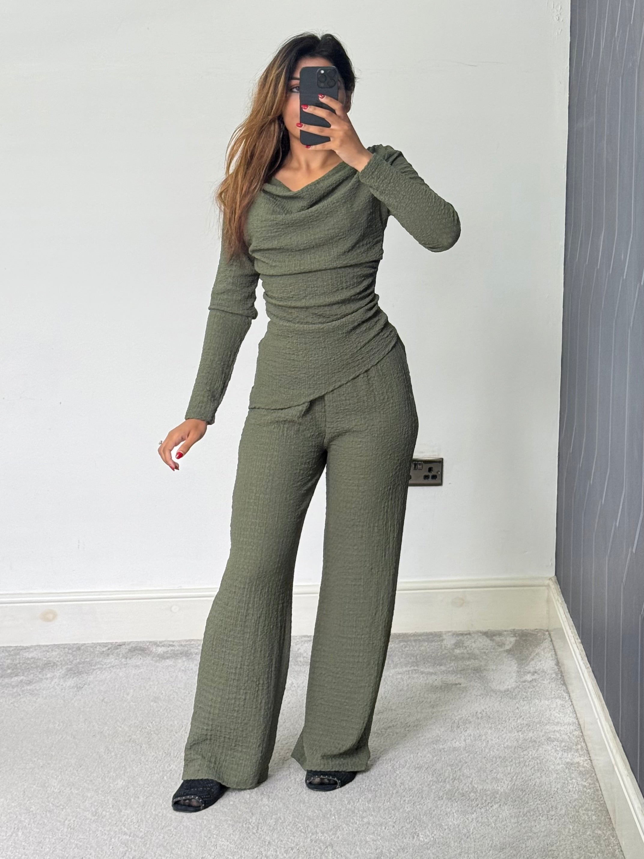 Texture Drape 2 piece Co ord set