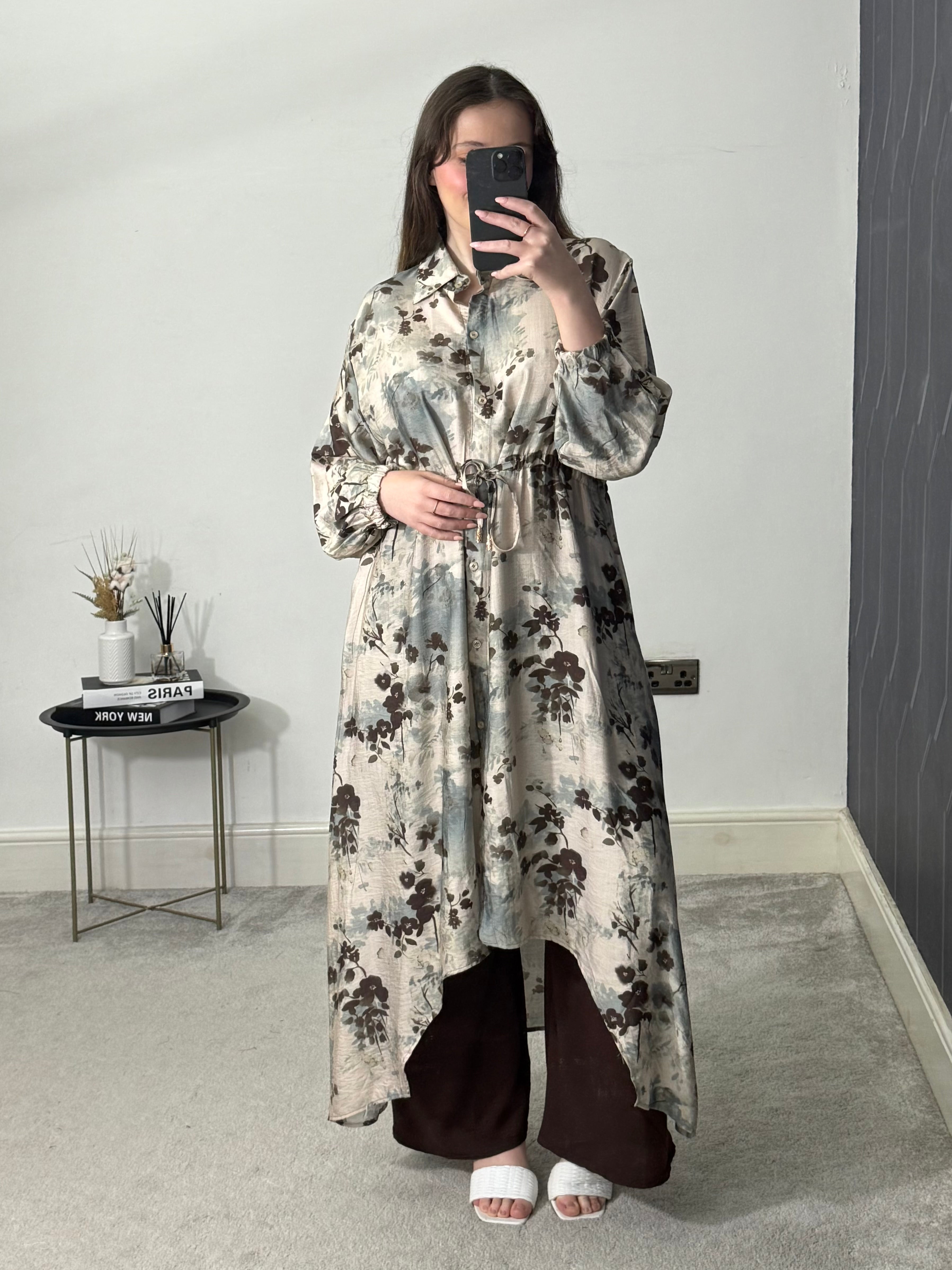 Afra Hi low printed 2 pcs set