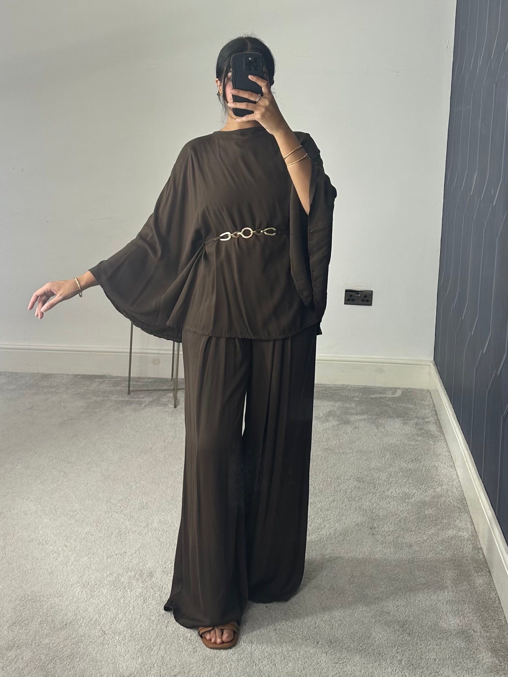 Aaira Poncho Style 2 piece co-ords