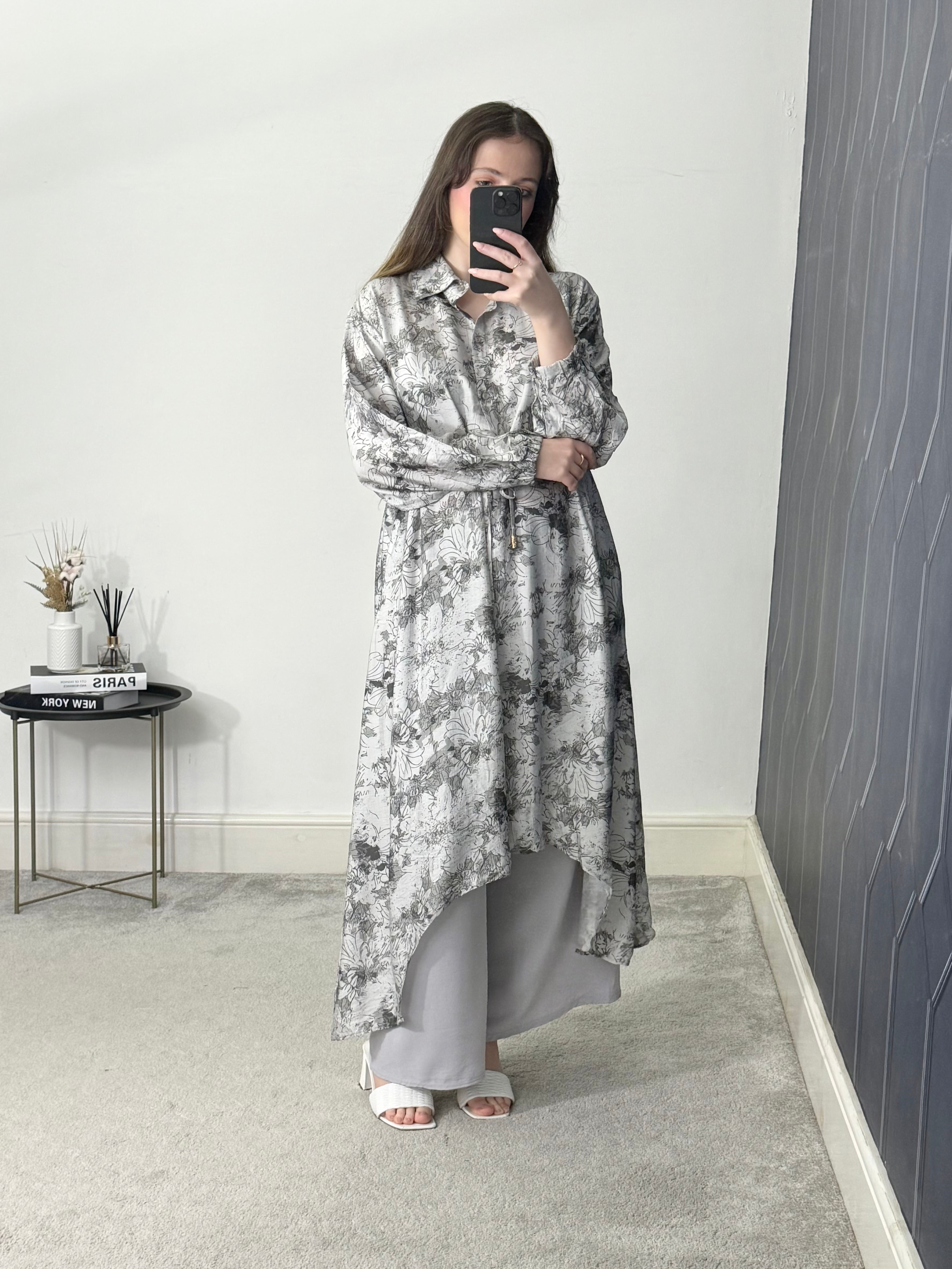 Printed hi low 2 piece co-ord set