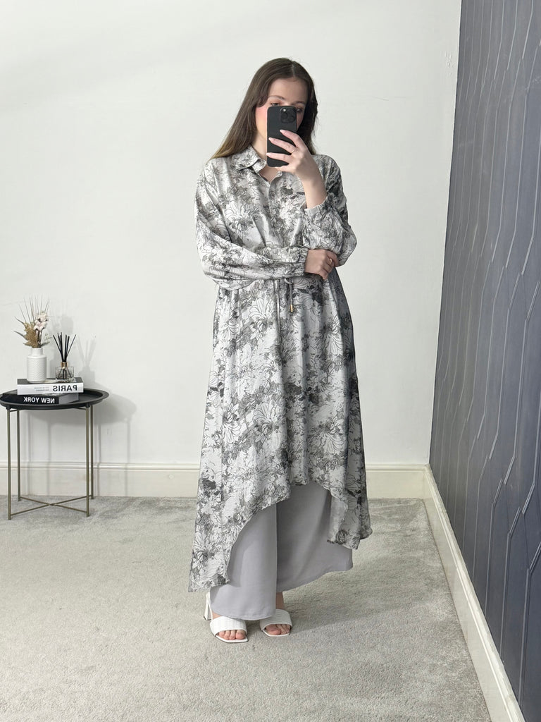 Printed hi low 2 piece co-ord set