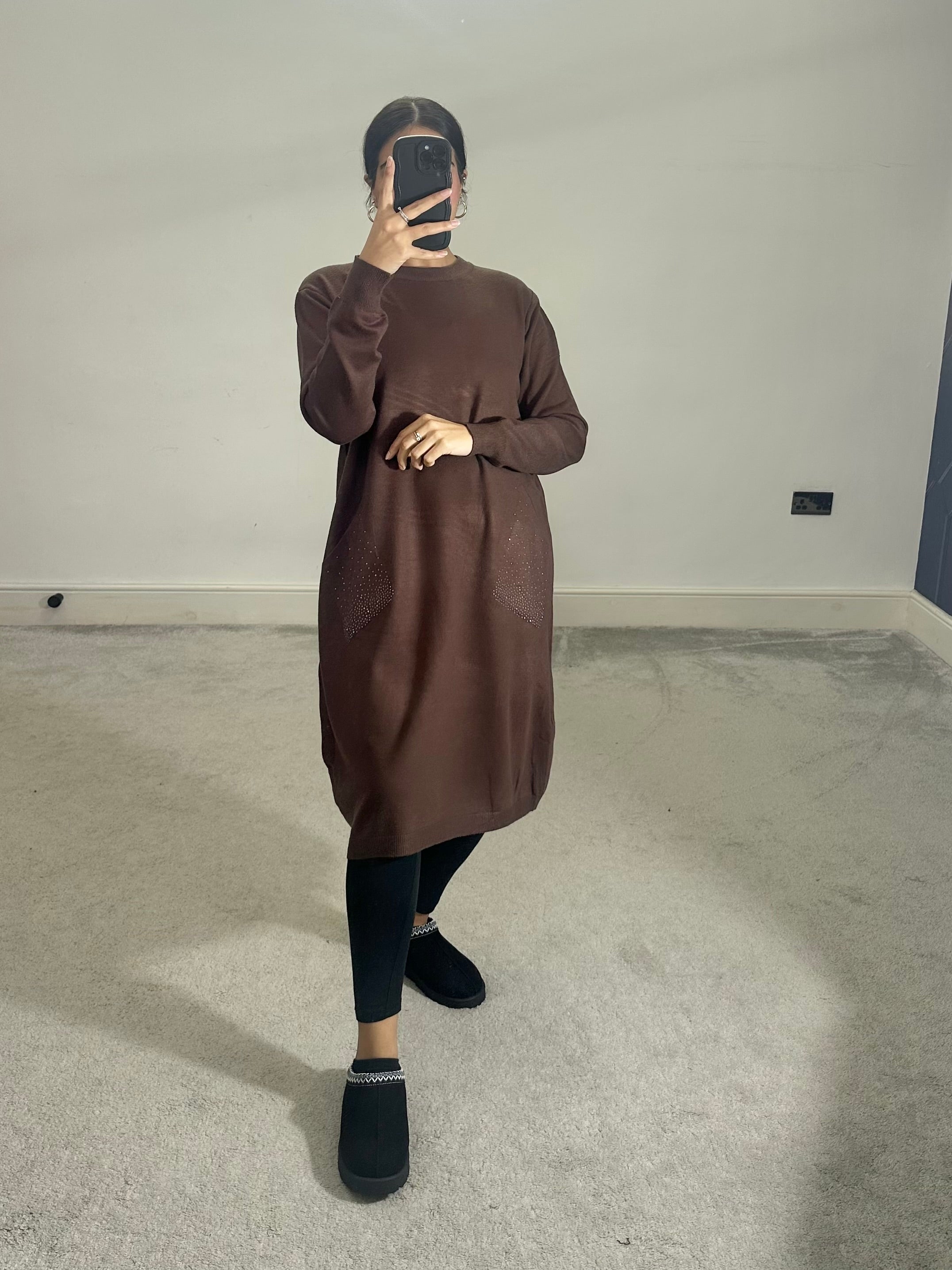 Areeba soft knit pocket dress