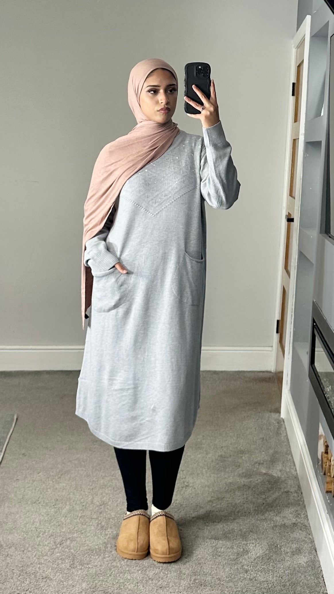 Leema soft knit pocket dress