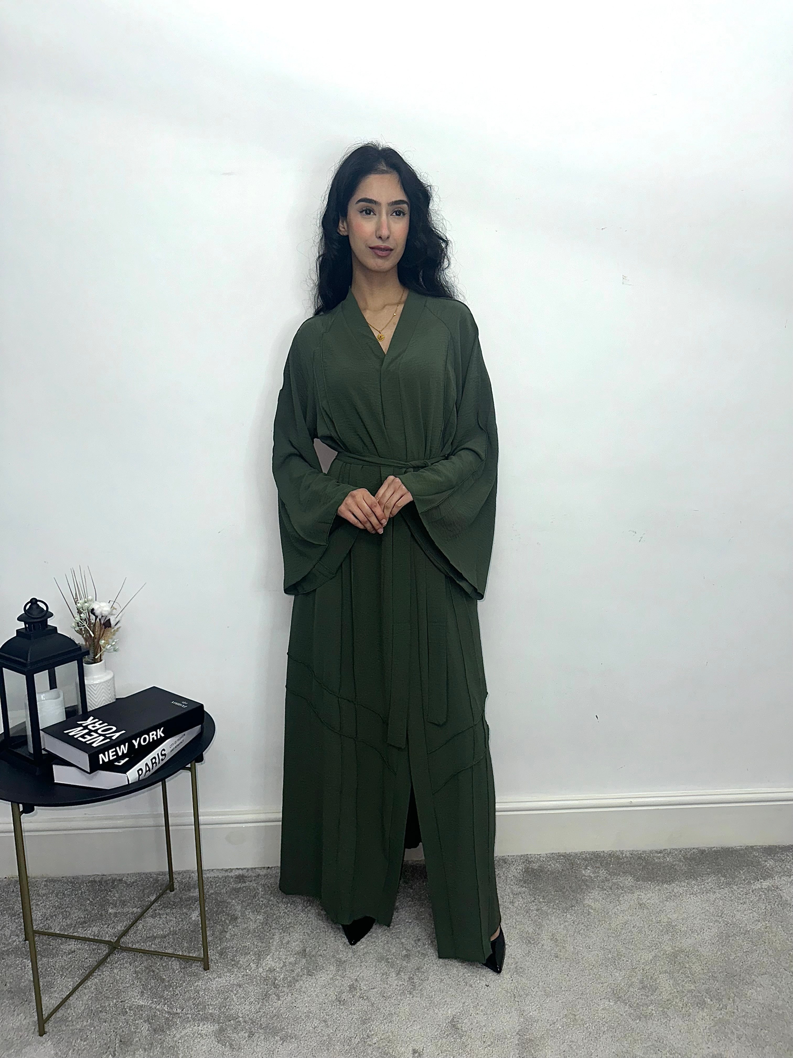 Mahira Abaya Olive Green