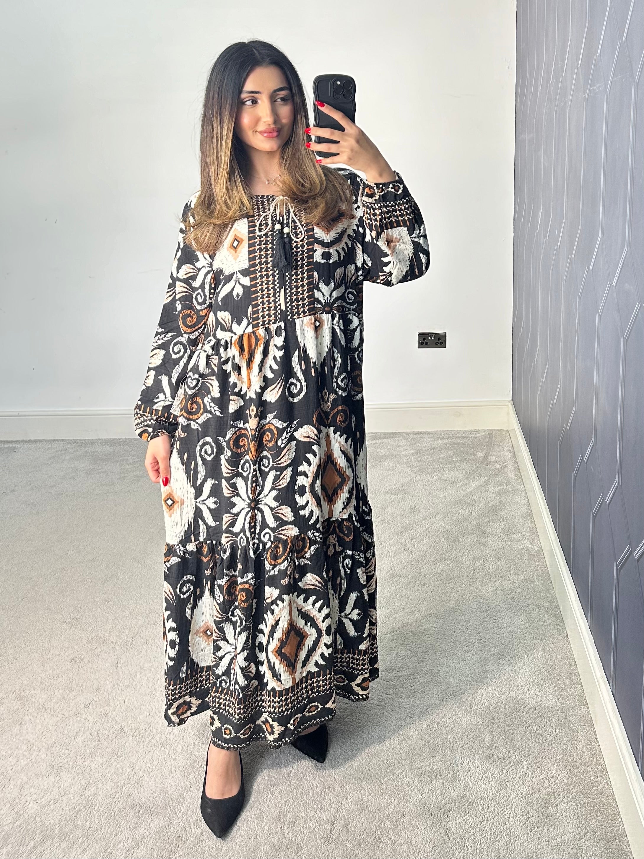 Farah Summer Long Dress (Plus Size)