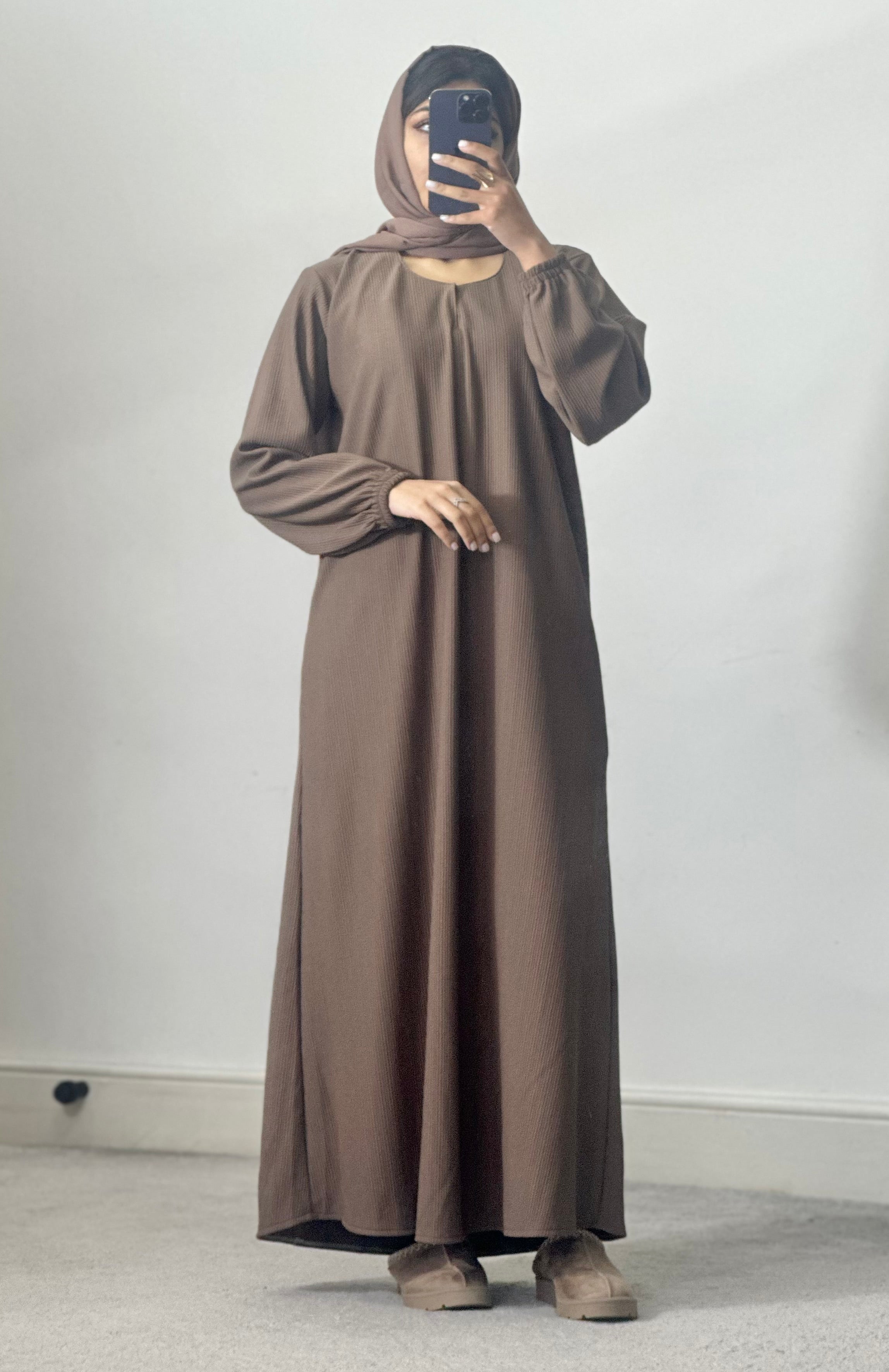 Husna Abaya (Taupe Brown)