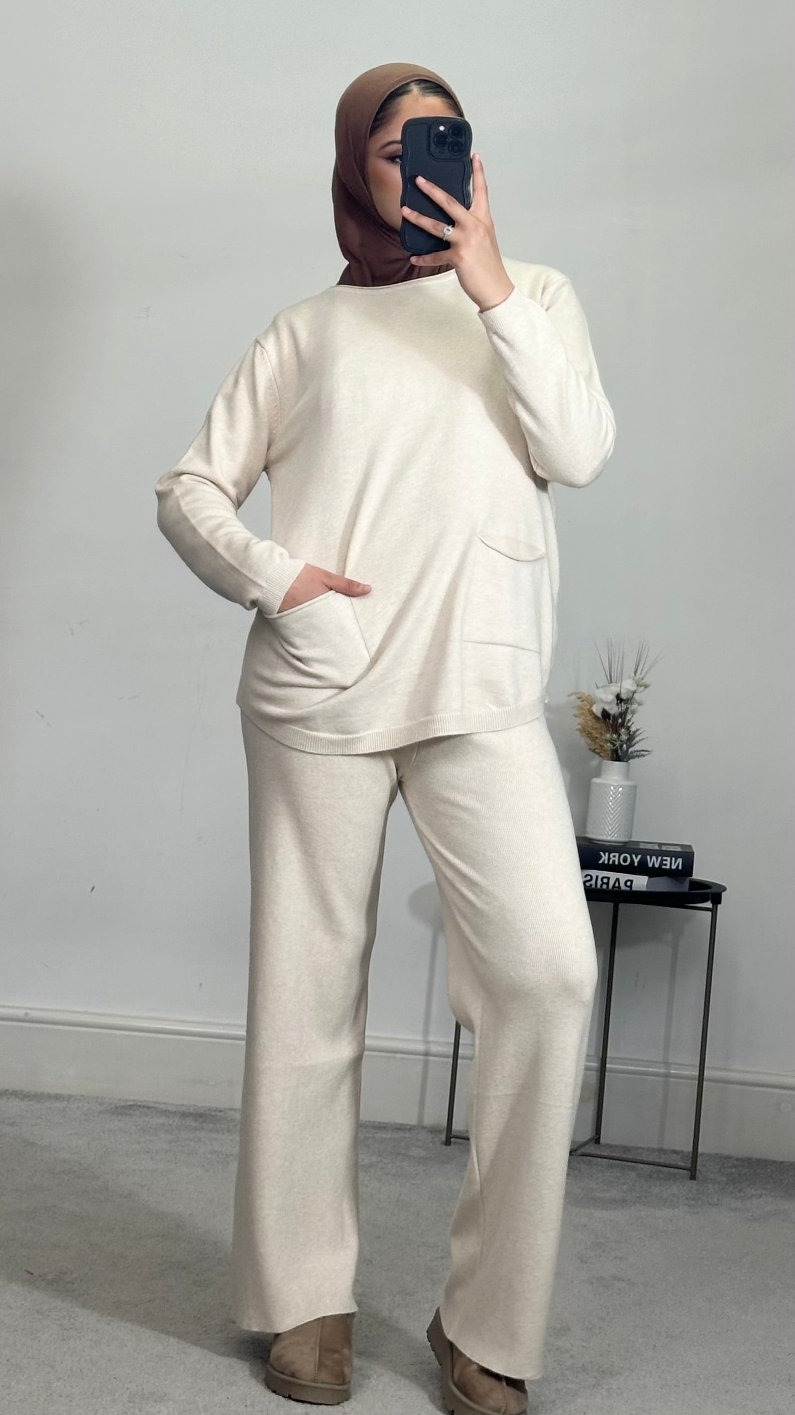 Knitted 2 piece co-ords set