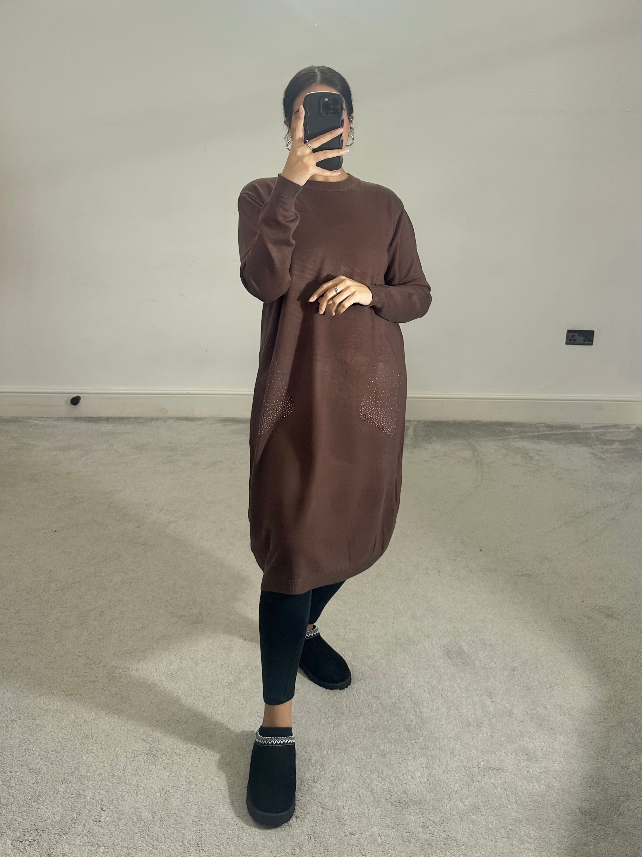 Areeba soft knit pocket dress