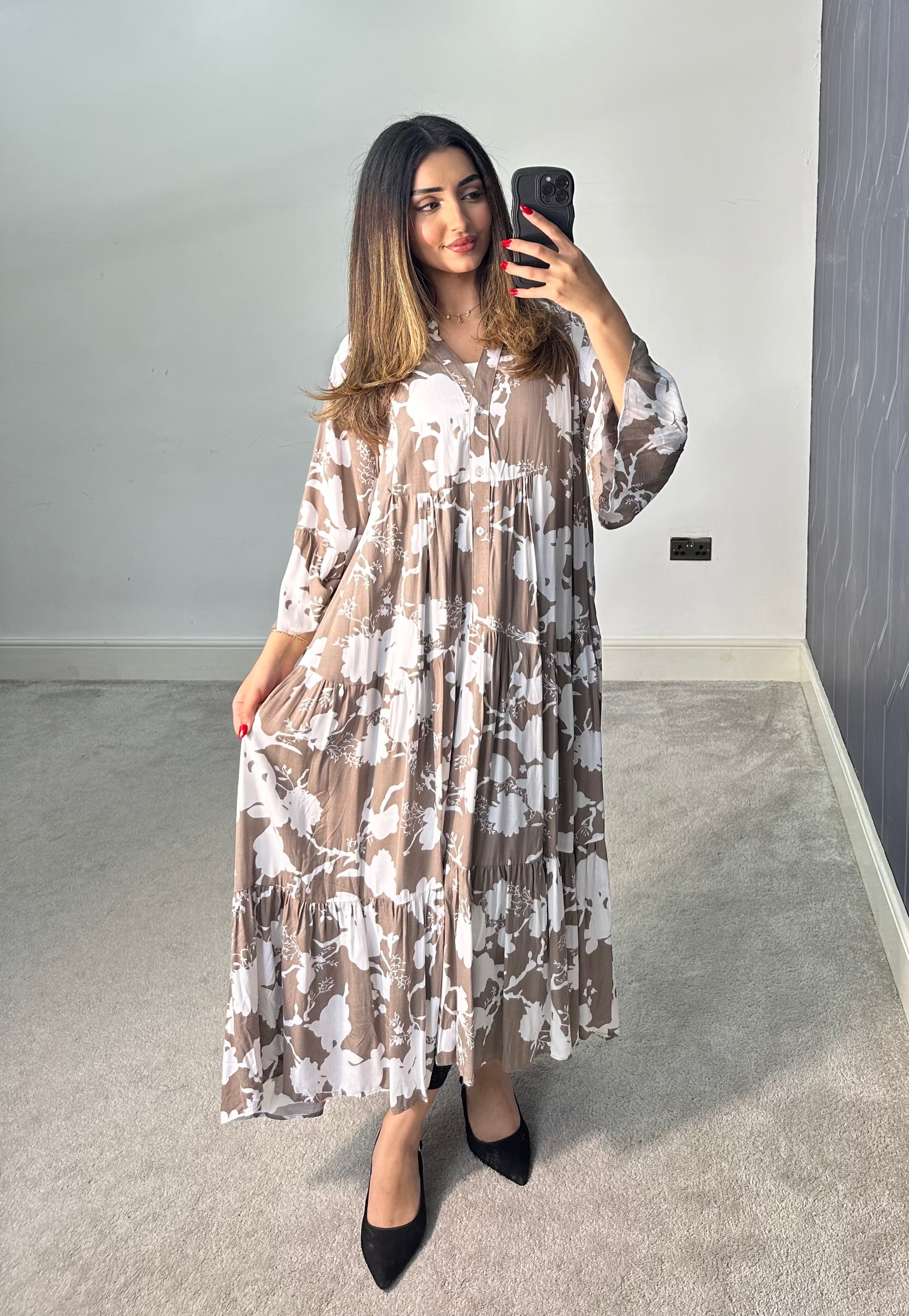 Floral Printed Summer Dress