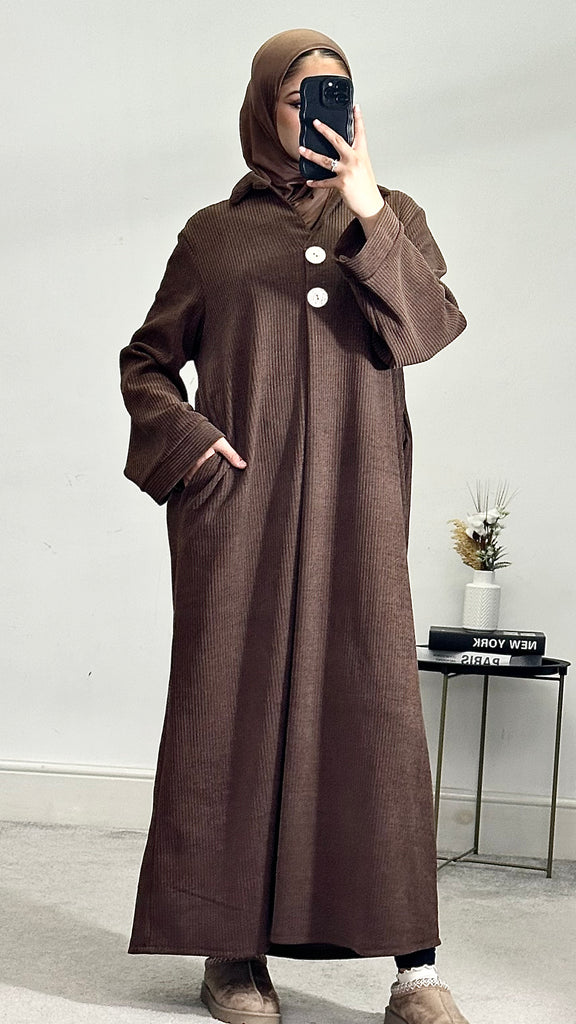 Corduroy Abaya/Long Dress