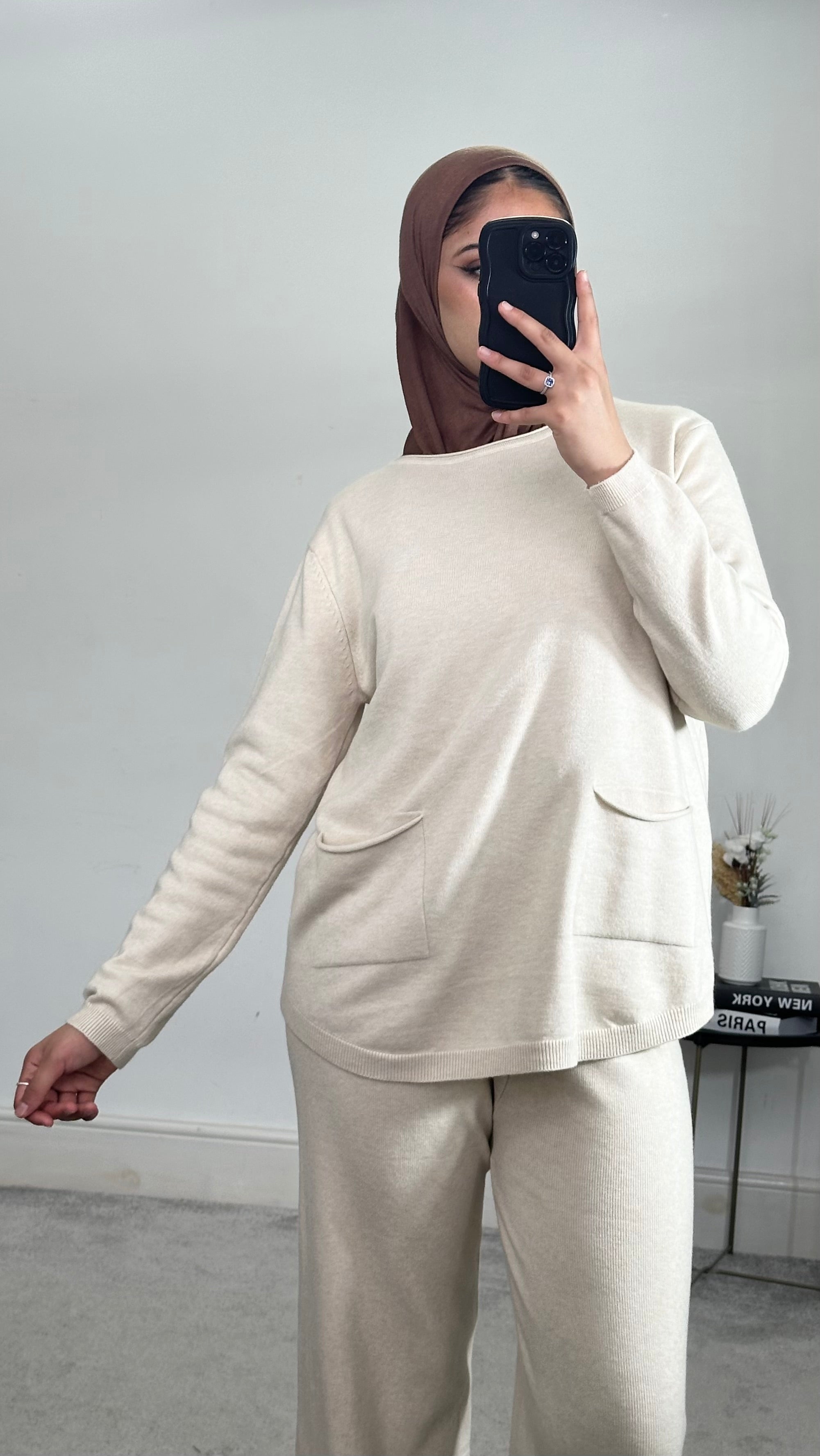 Knitted 2 piece co-ords set