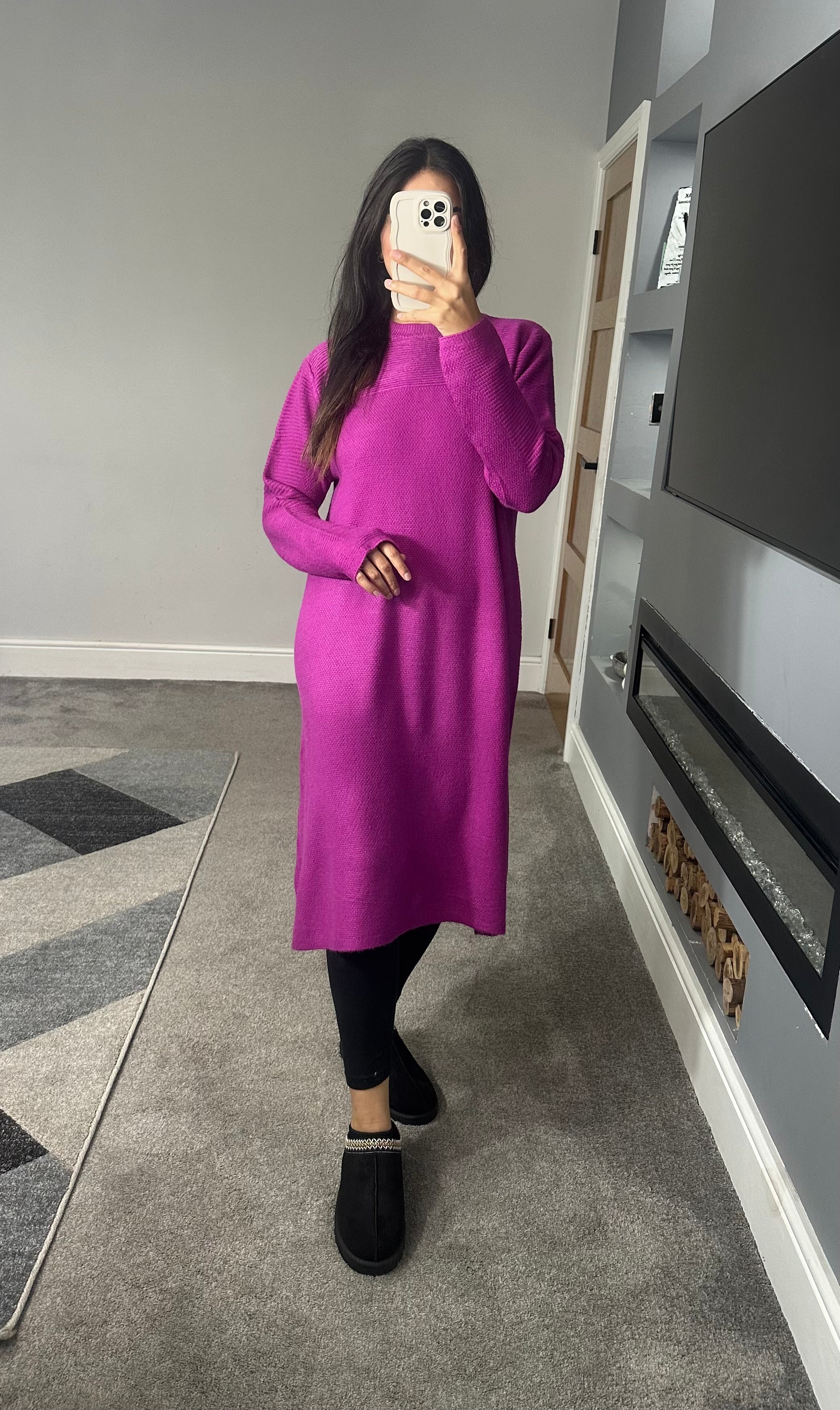 Leena Soft knitted jumper dress