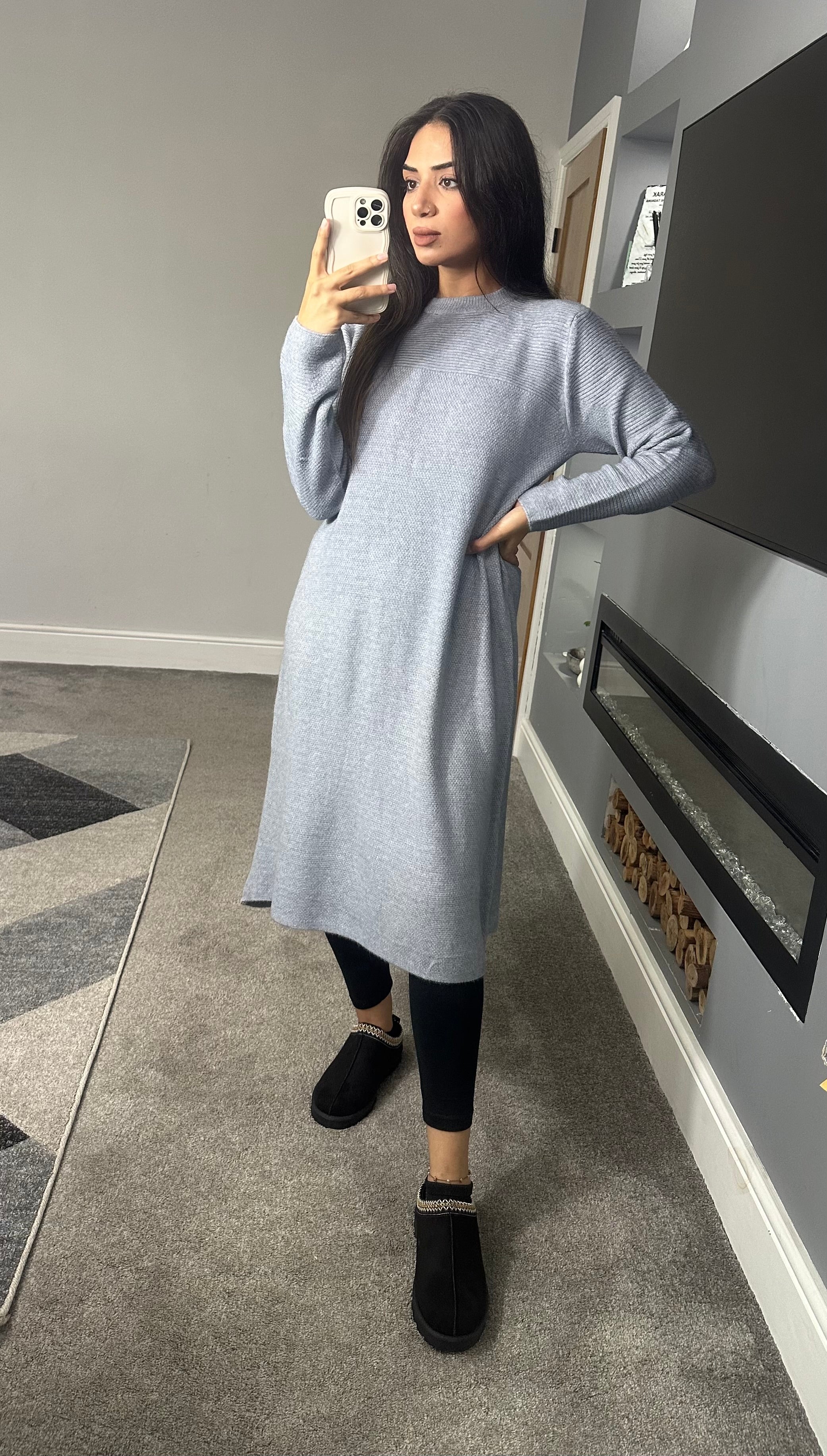 Leena Soft knitted jumper dress