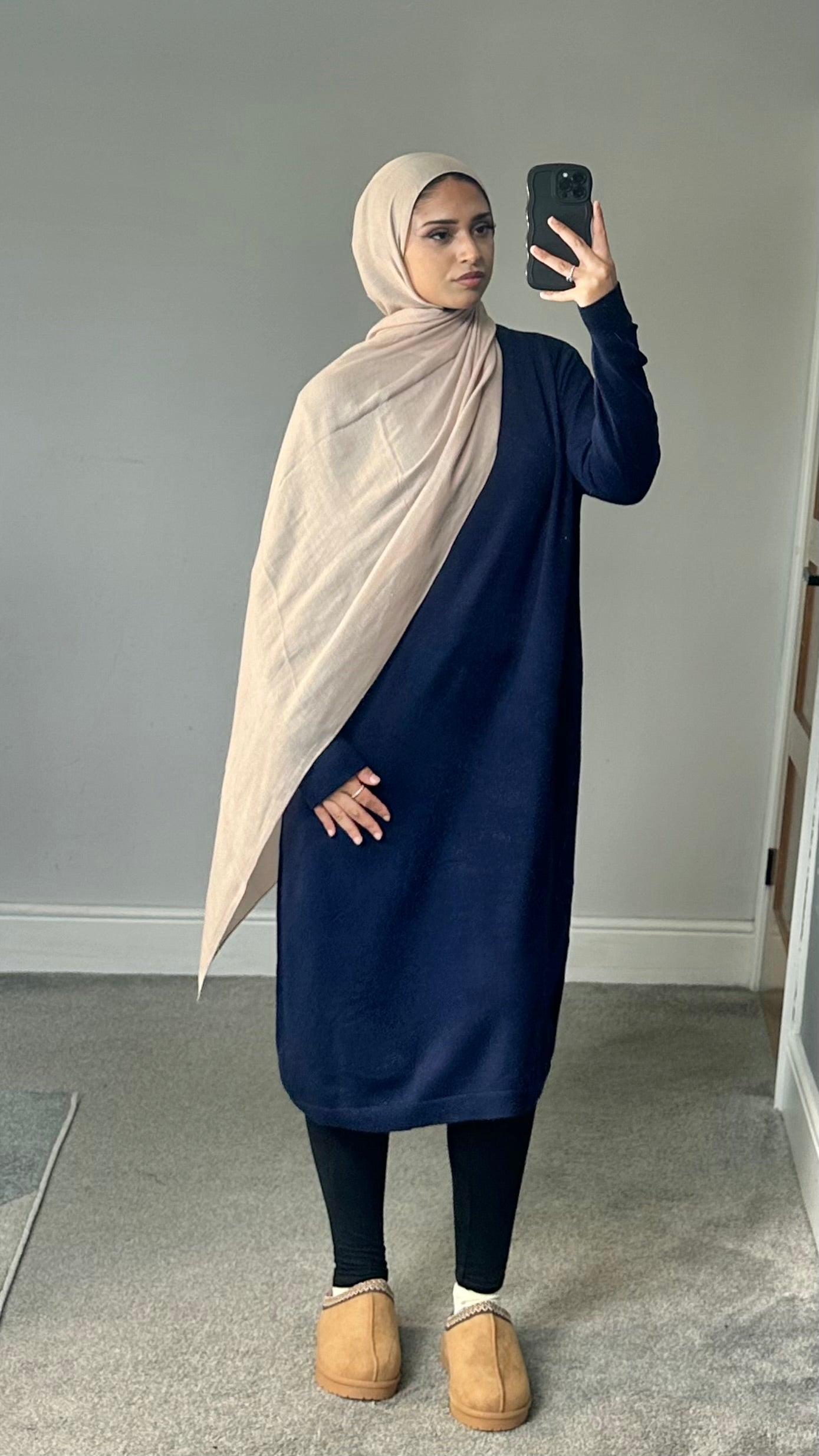 Maya Soft Knit Long sleeve dress