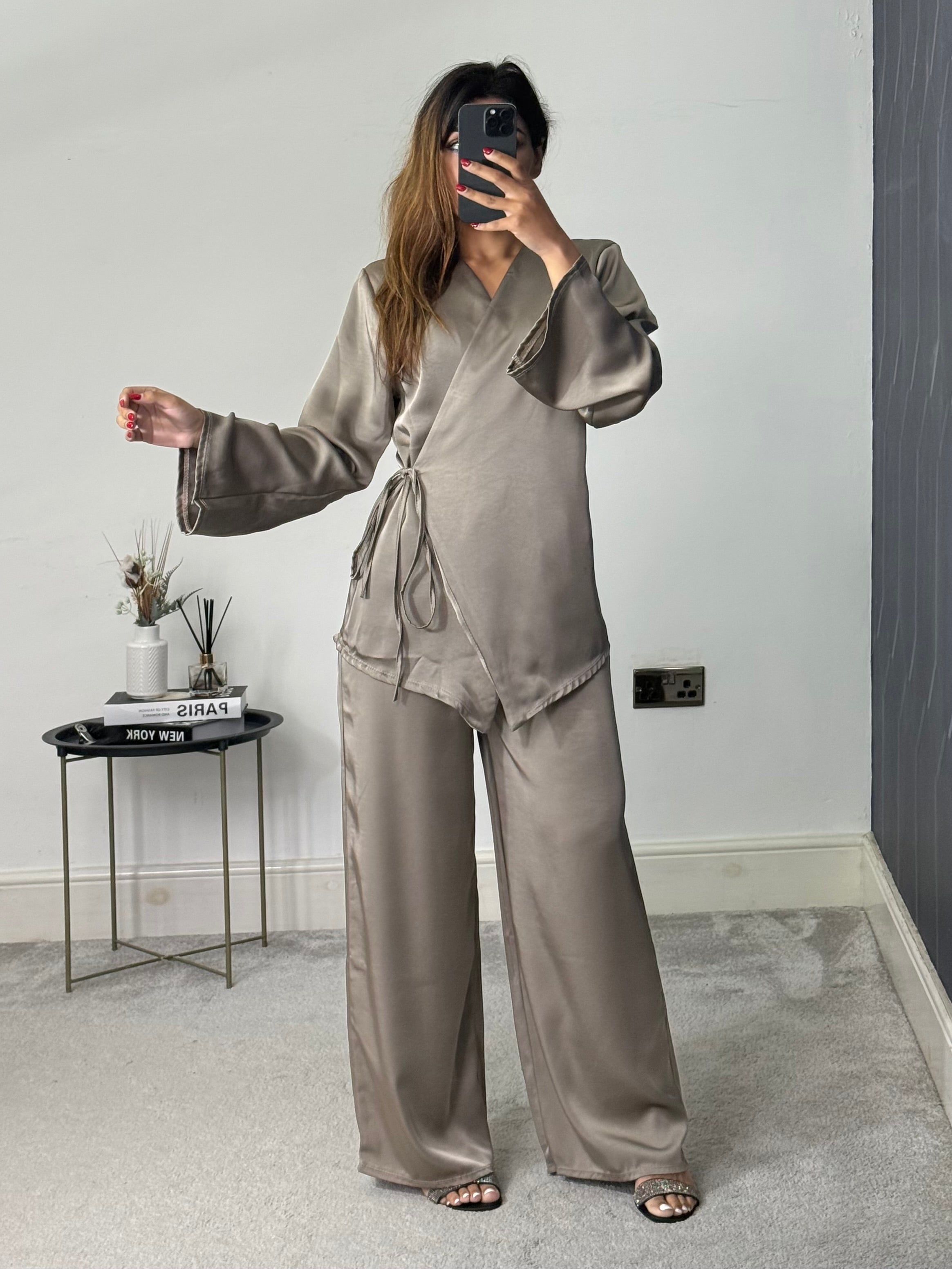 Husna Wrap style Co ord set