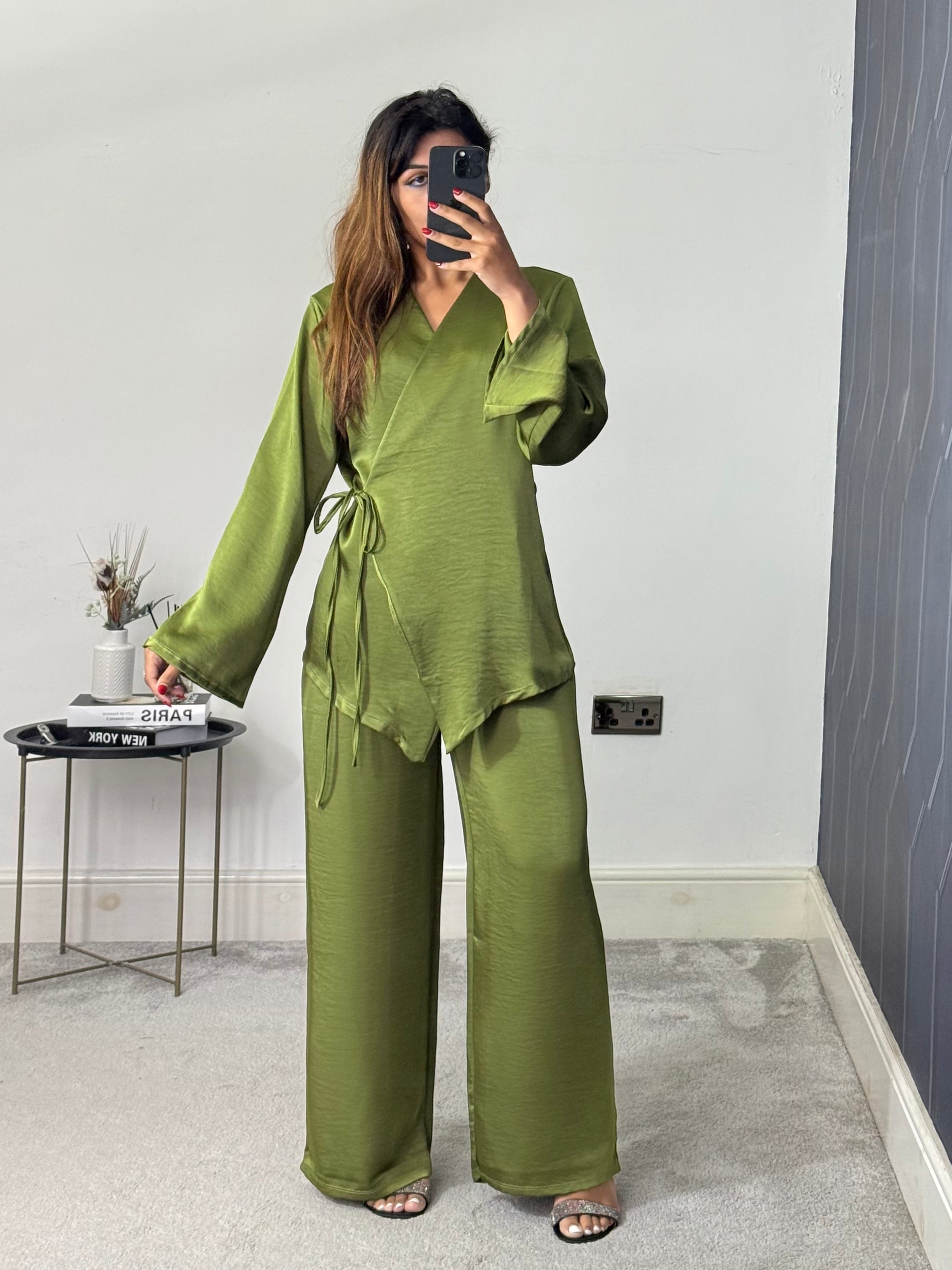 Husna Wrap style Co ord set
