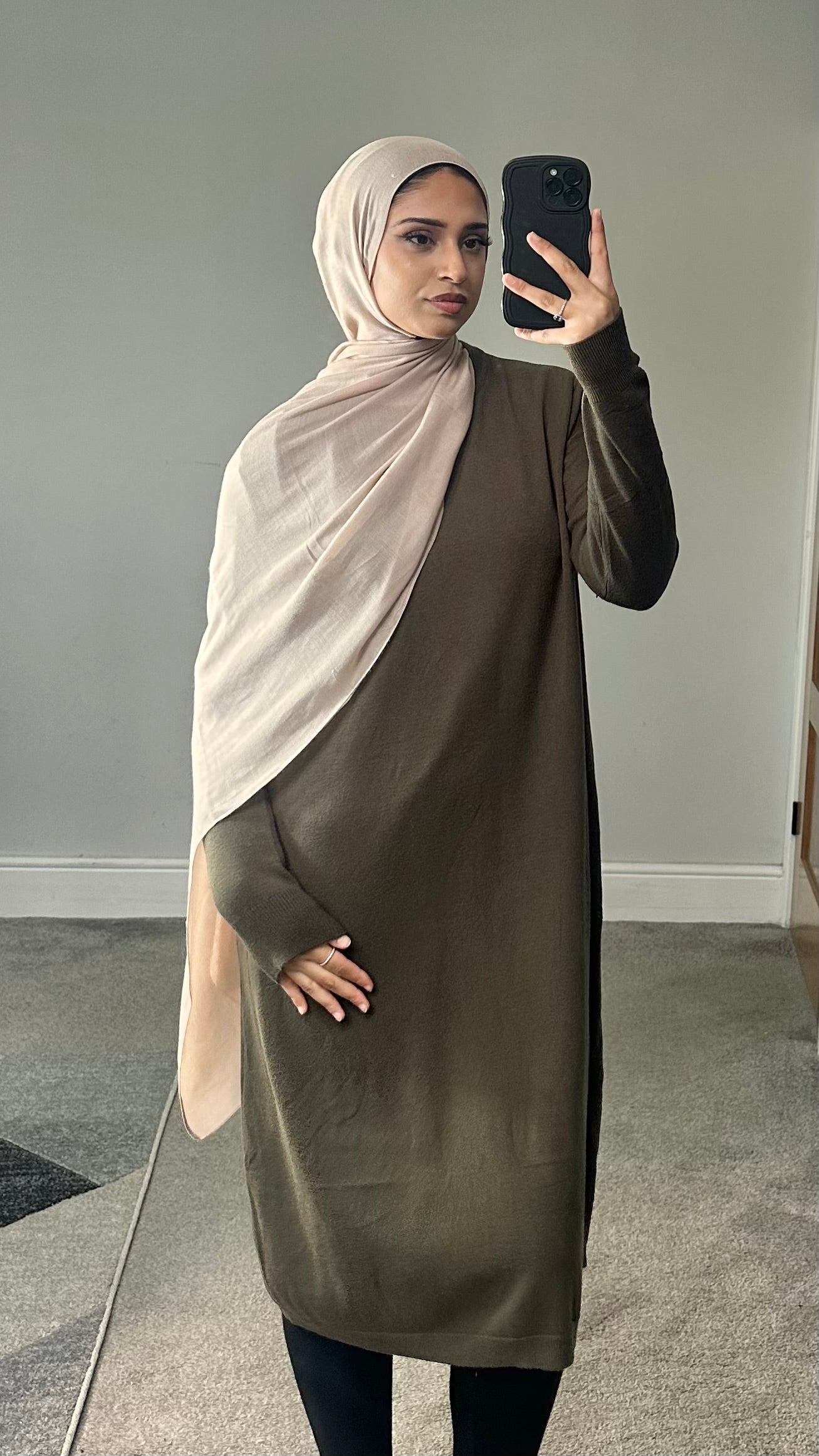 Maya Soft Knit Long sleeve dress