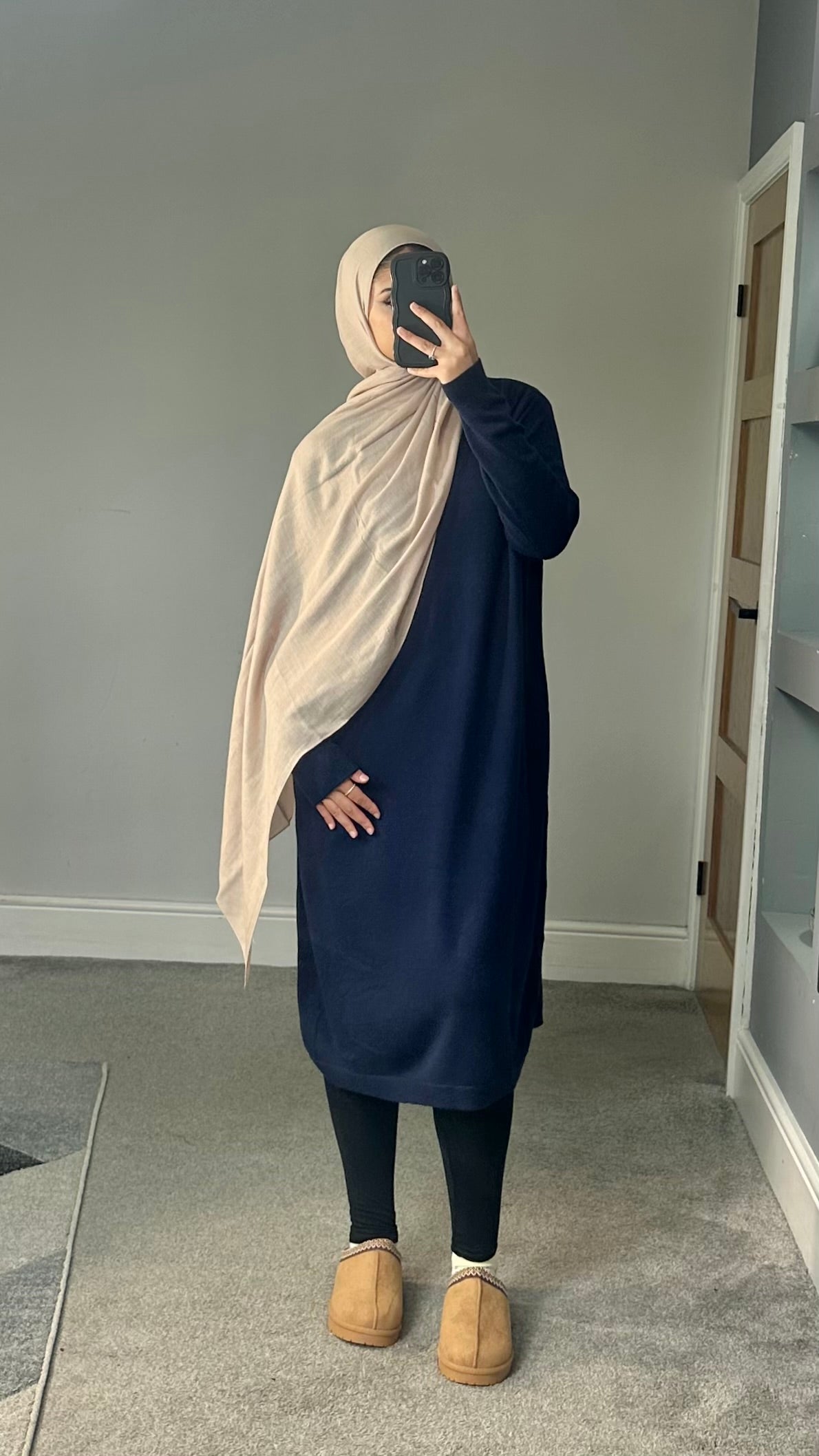 Maya Soft Knit Long sleeve dress