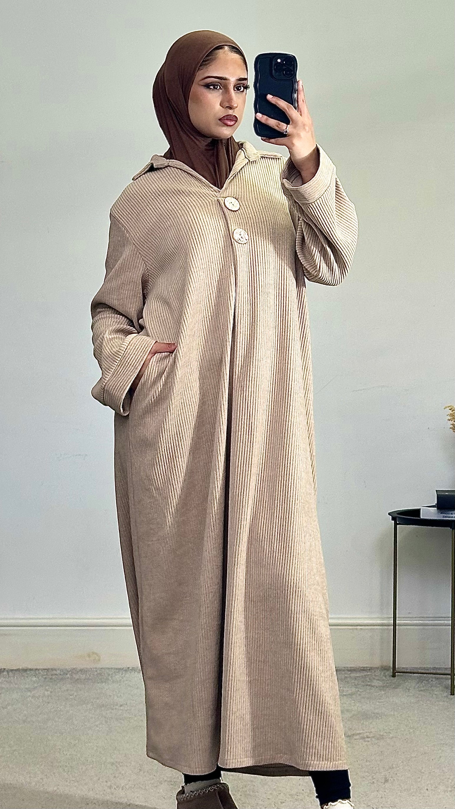 Corduroy Abaya/Long Dress