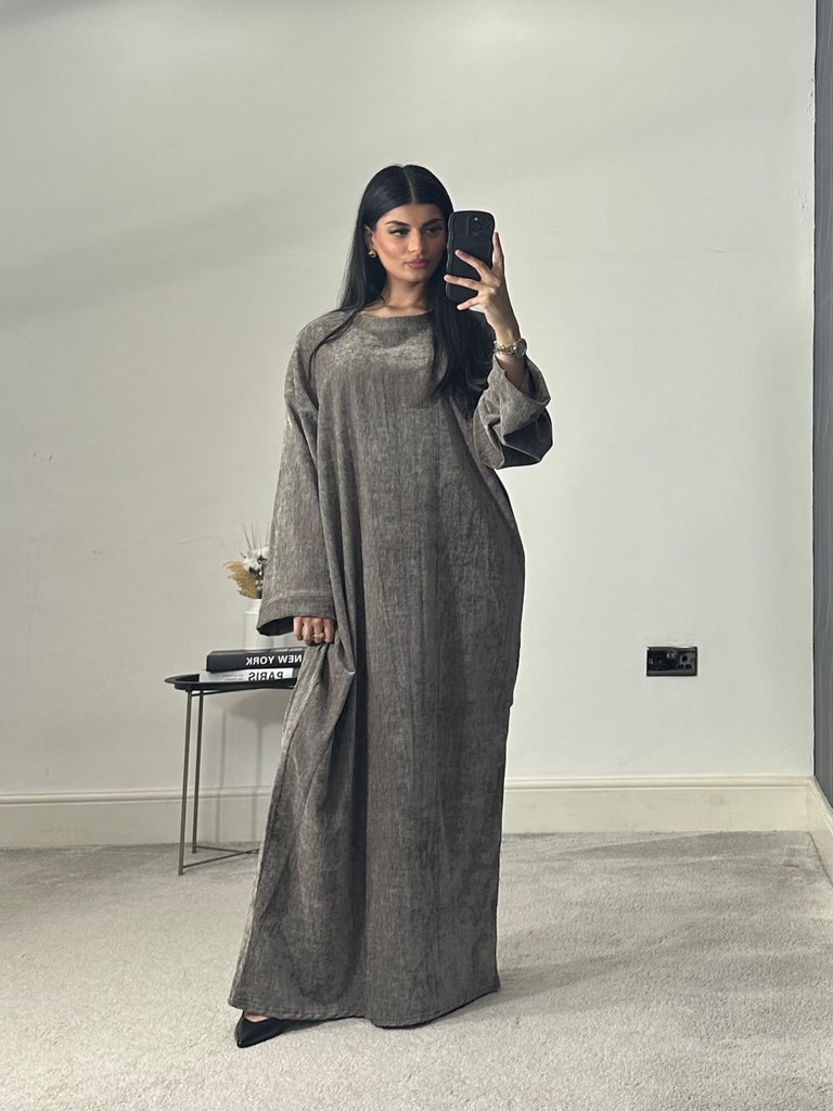 Velvet Long Dress/Abaya