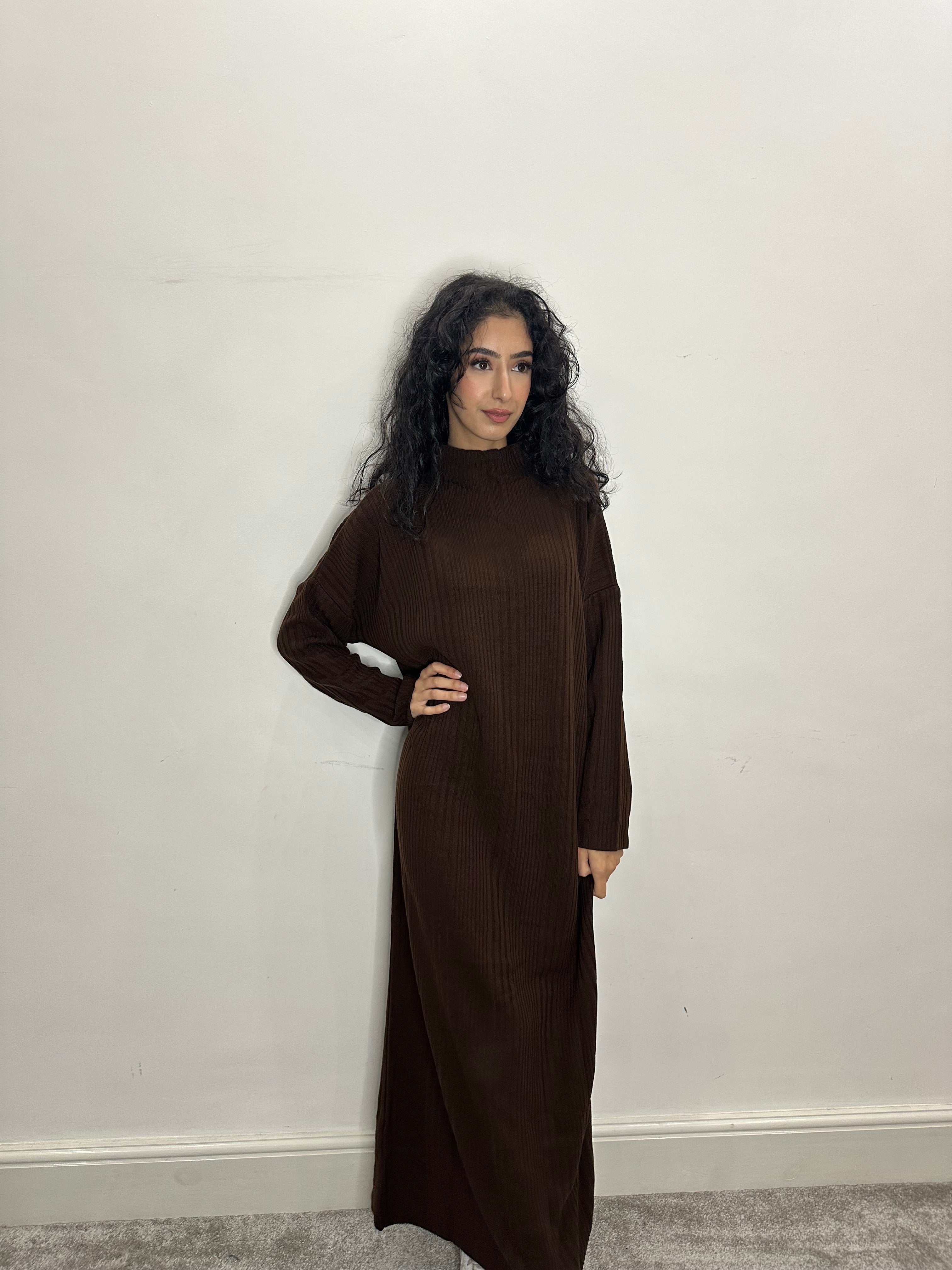 Hira Knitted Maxi Dress /Abaya