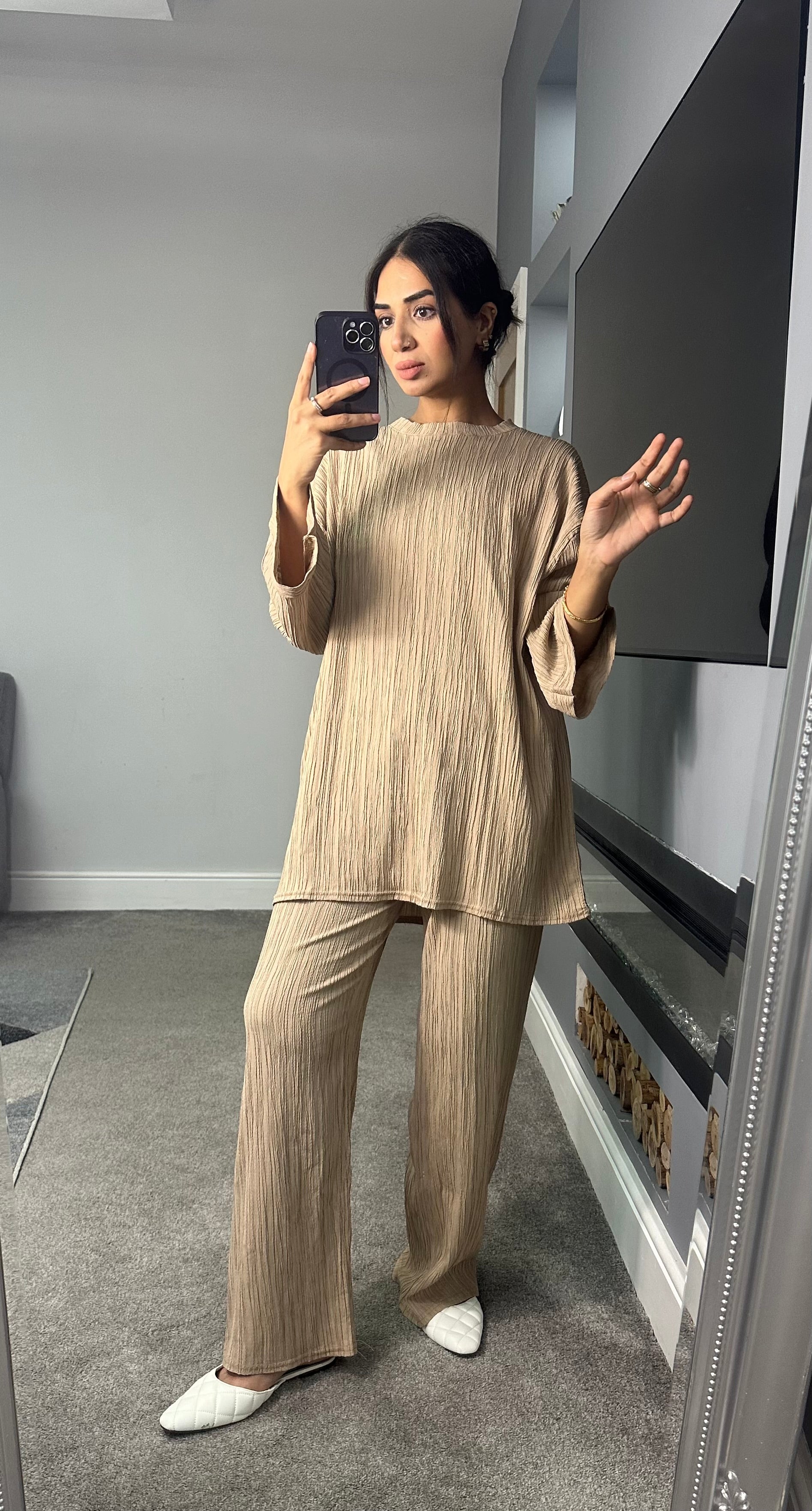 Sadiyah Textured Two Piece Set