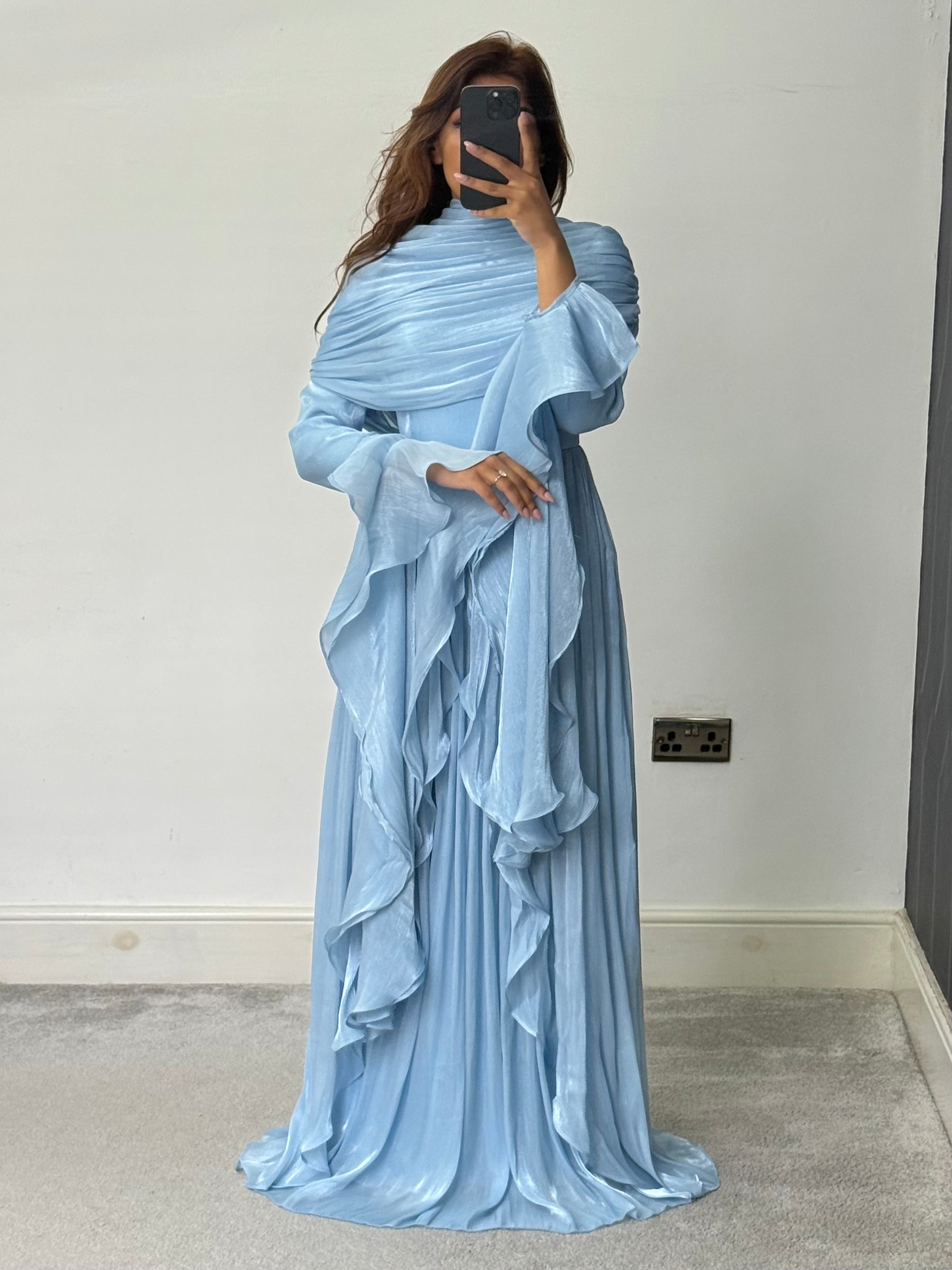 Liyana Modest Dress Blue