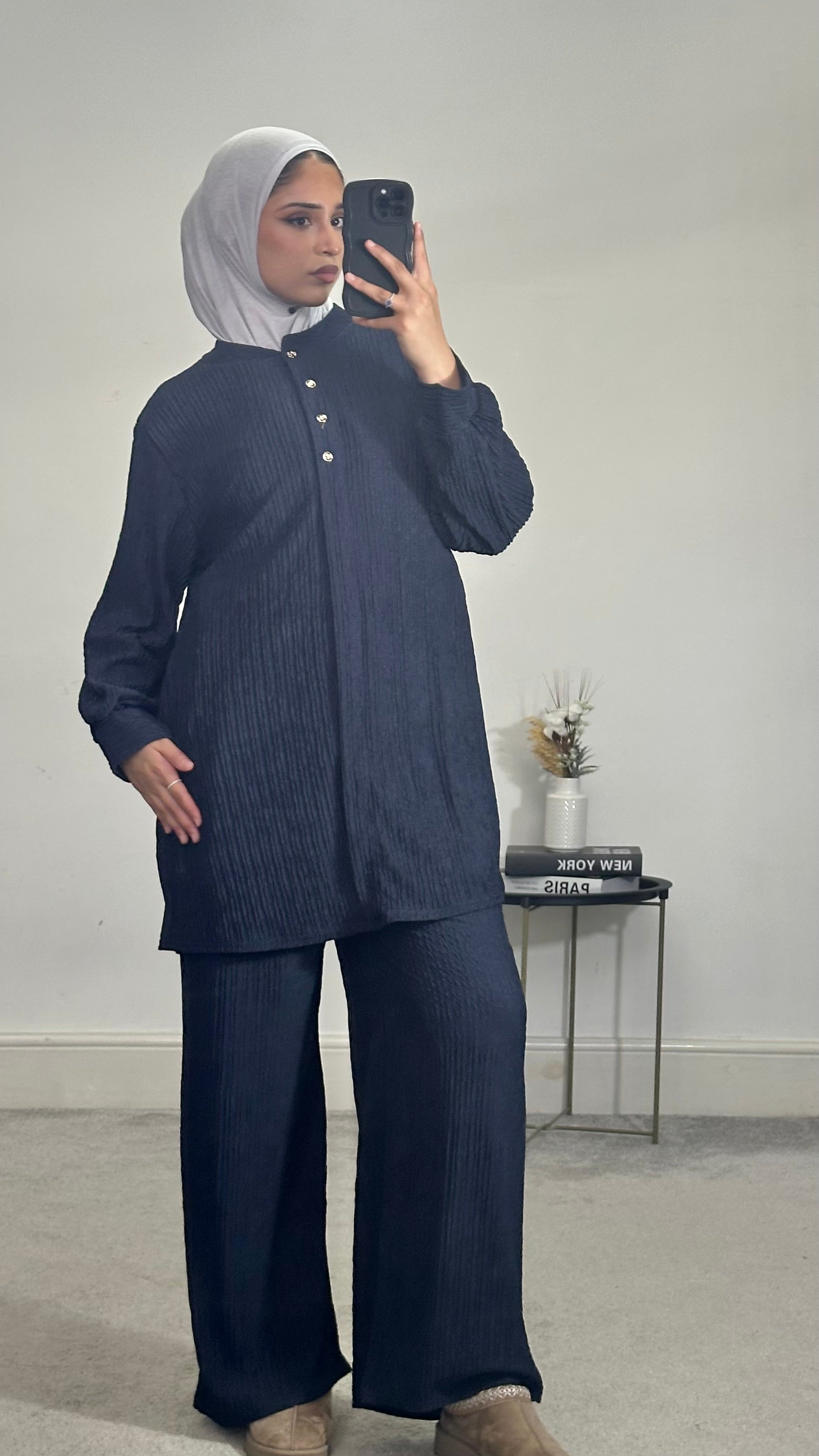 Huda Crinkle 2 piece co ords set