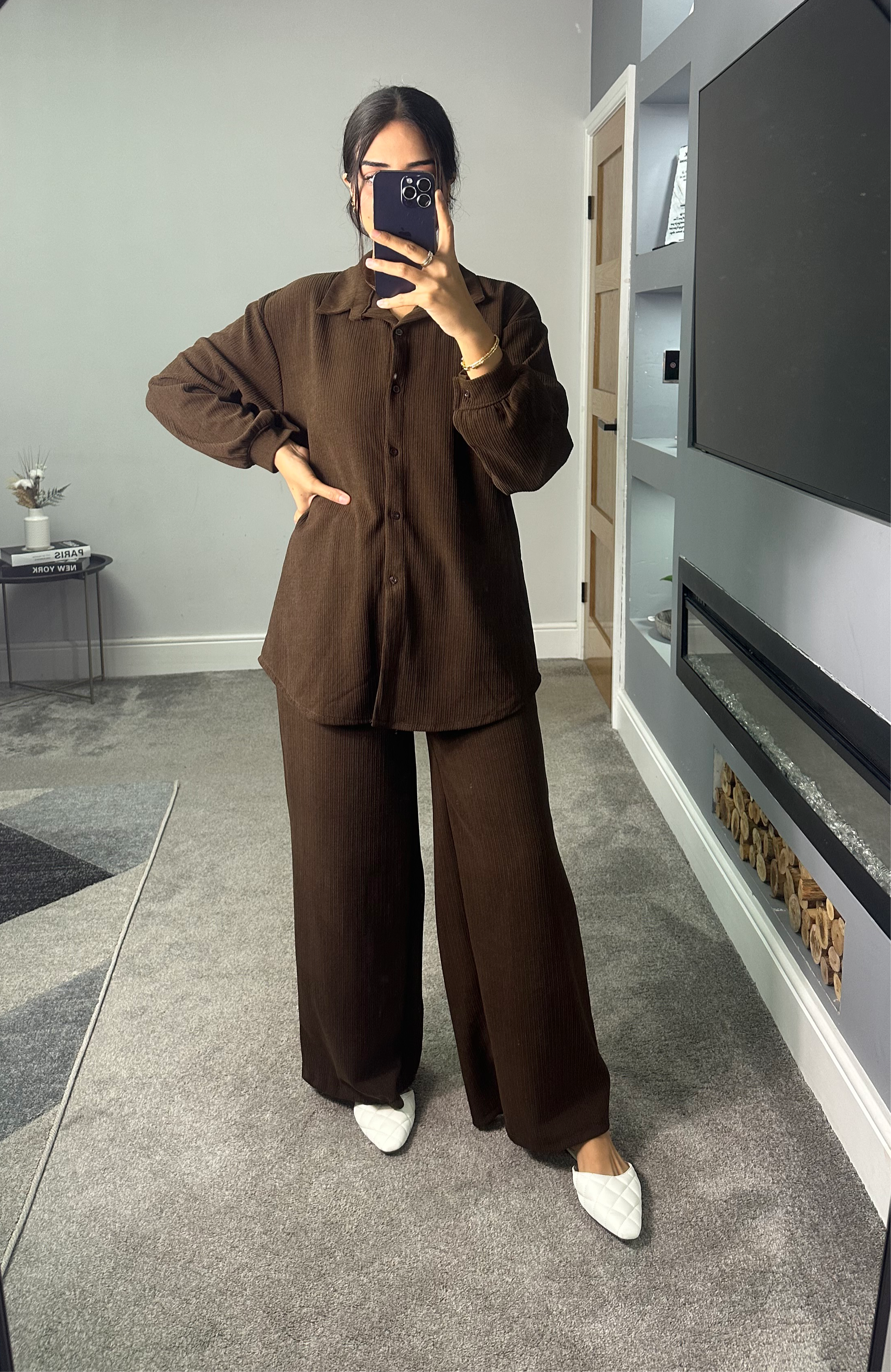 Erum shirt corduroy co-ord