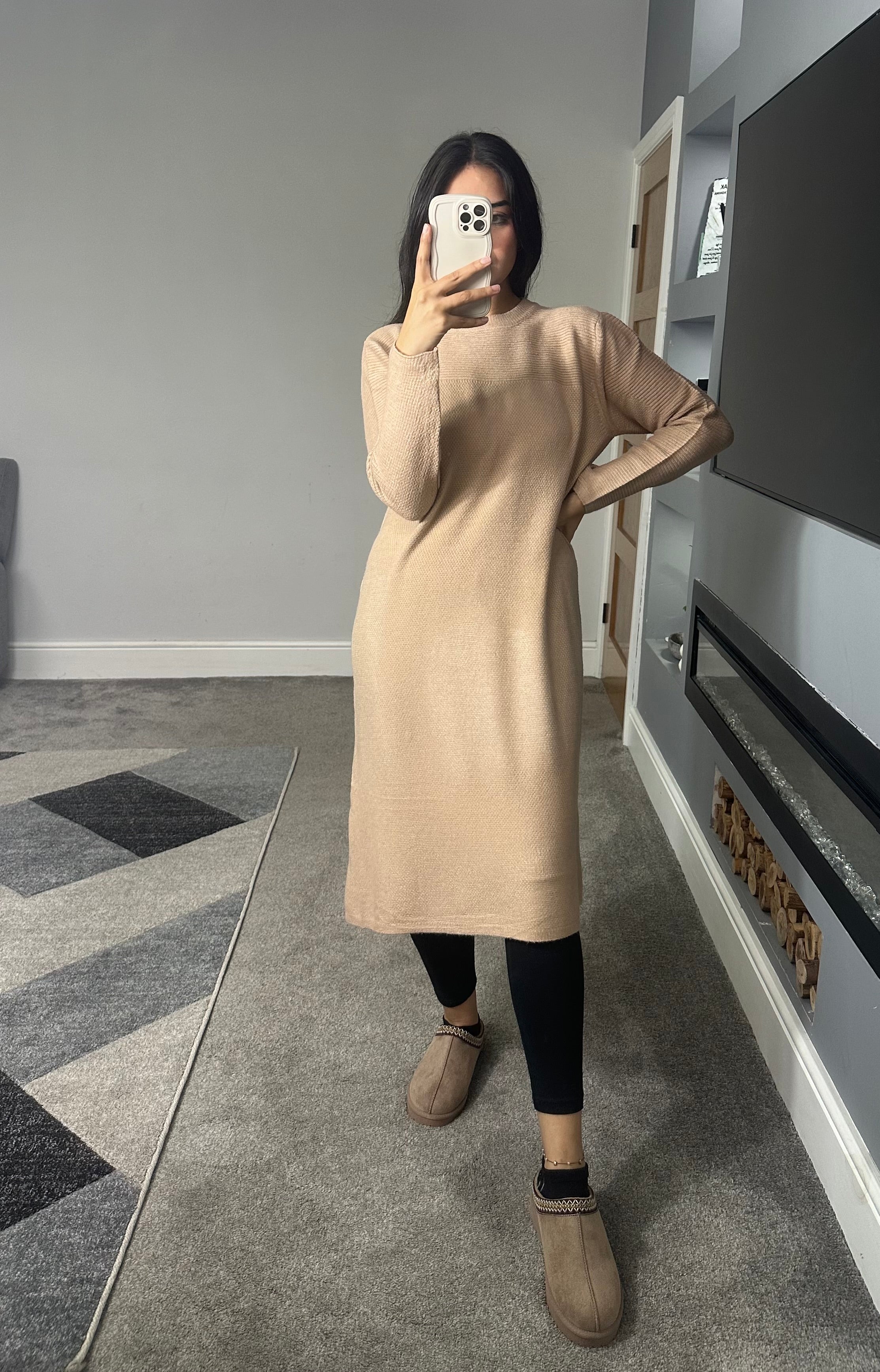 Leena Soft knitted jumper dress