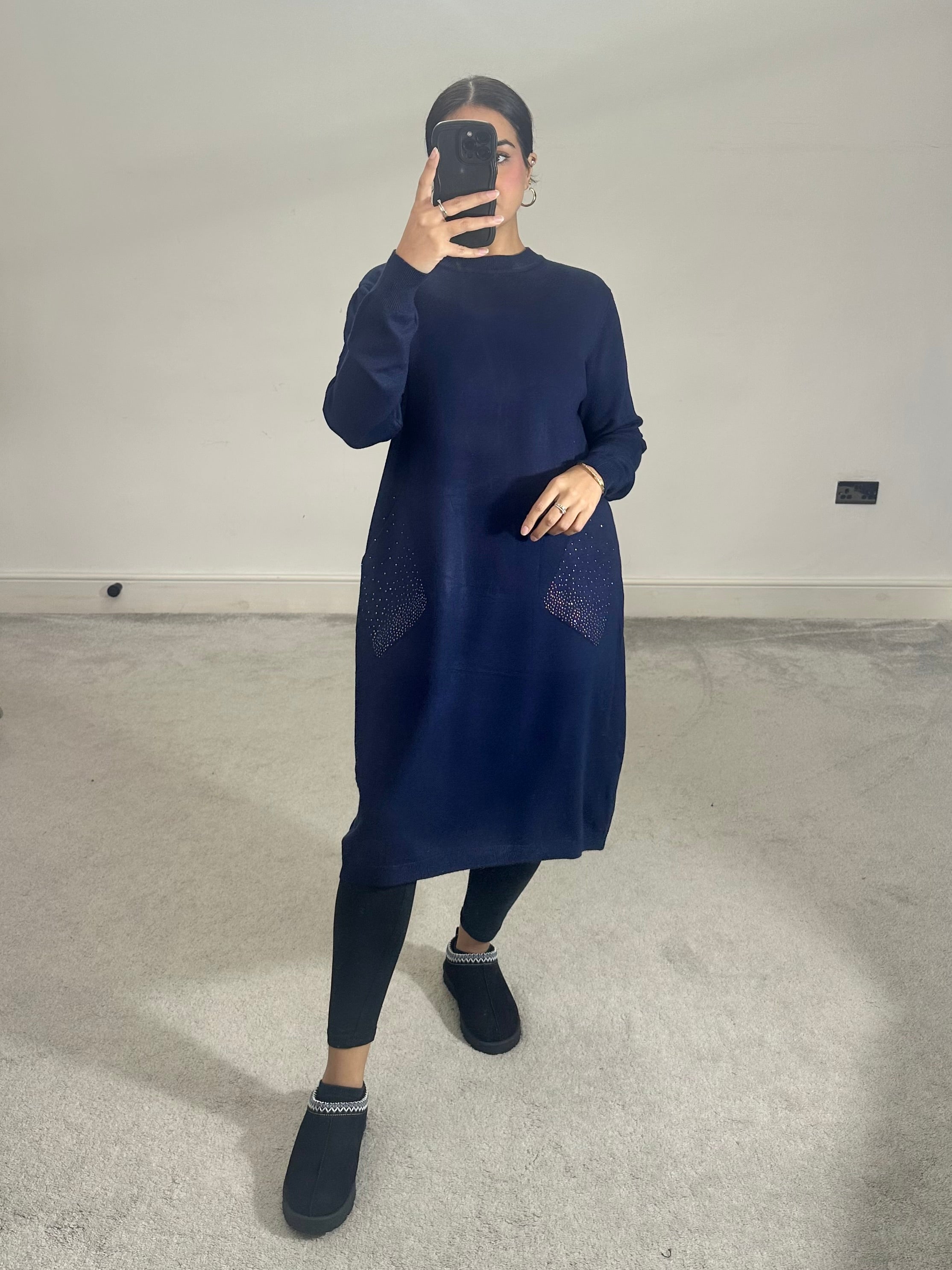 Areeba soft knit pocket dress