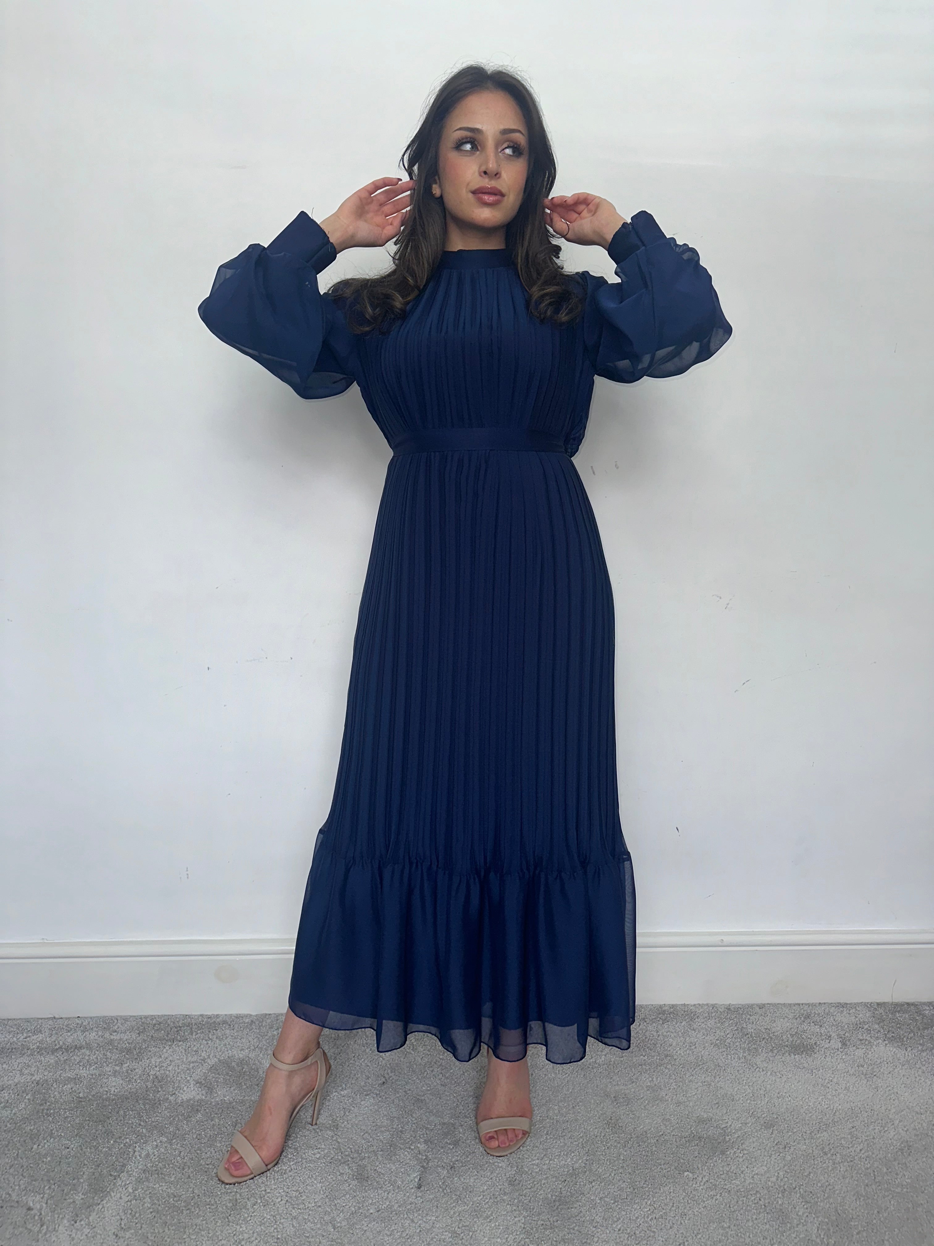 Faryal Maxi Dress (Navy)